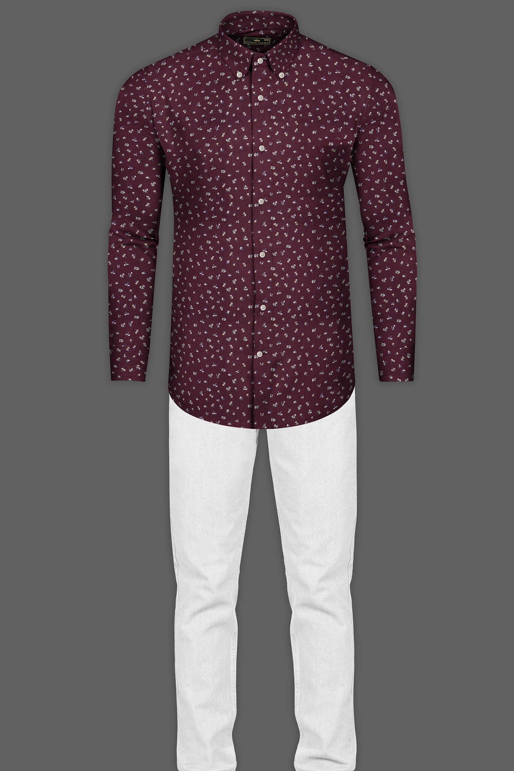 Wine 2024 dress shirt