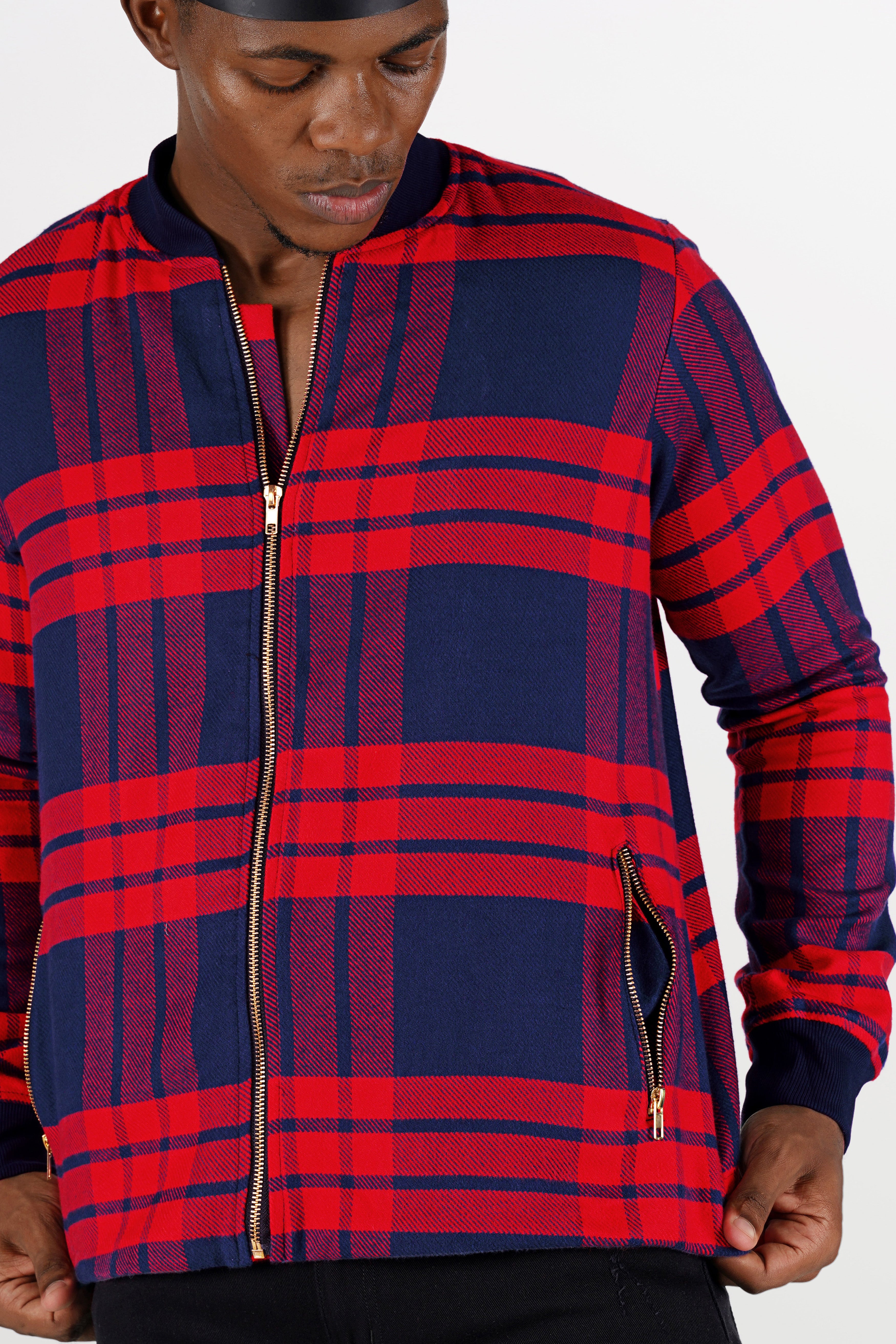 Flannel with bomber on sale jacket