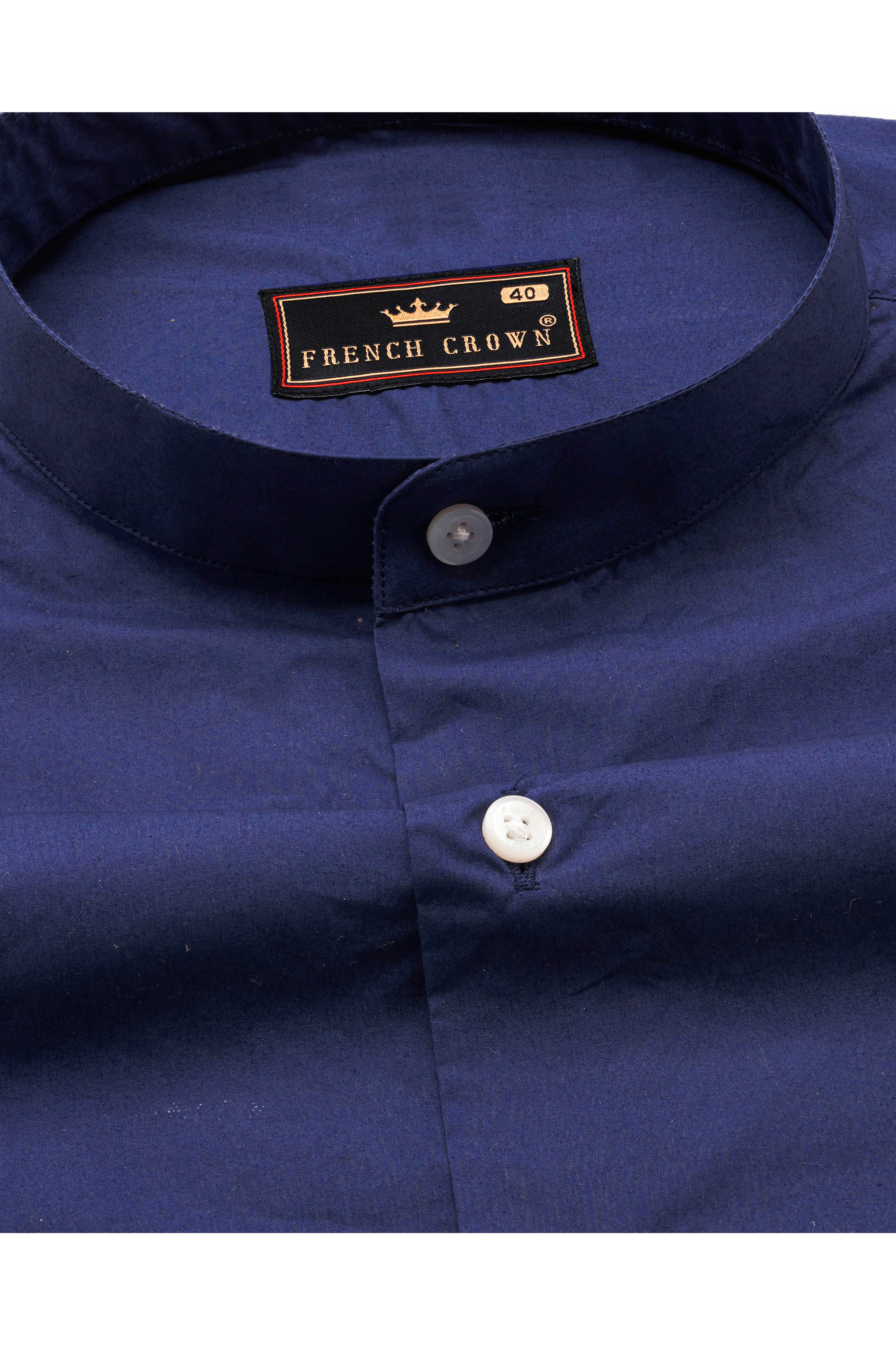 Gunmetal Blue Premium Cotton Shirt