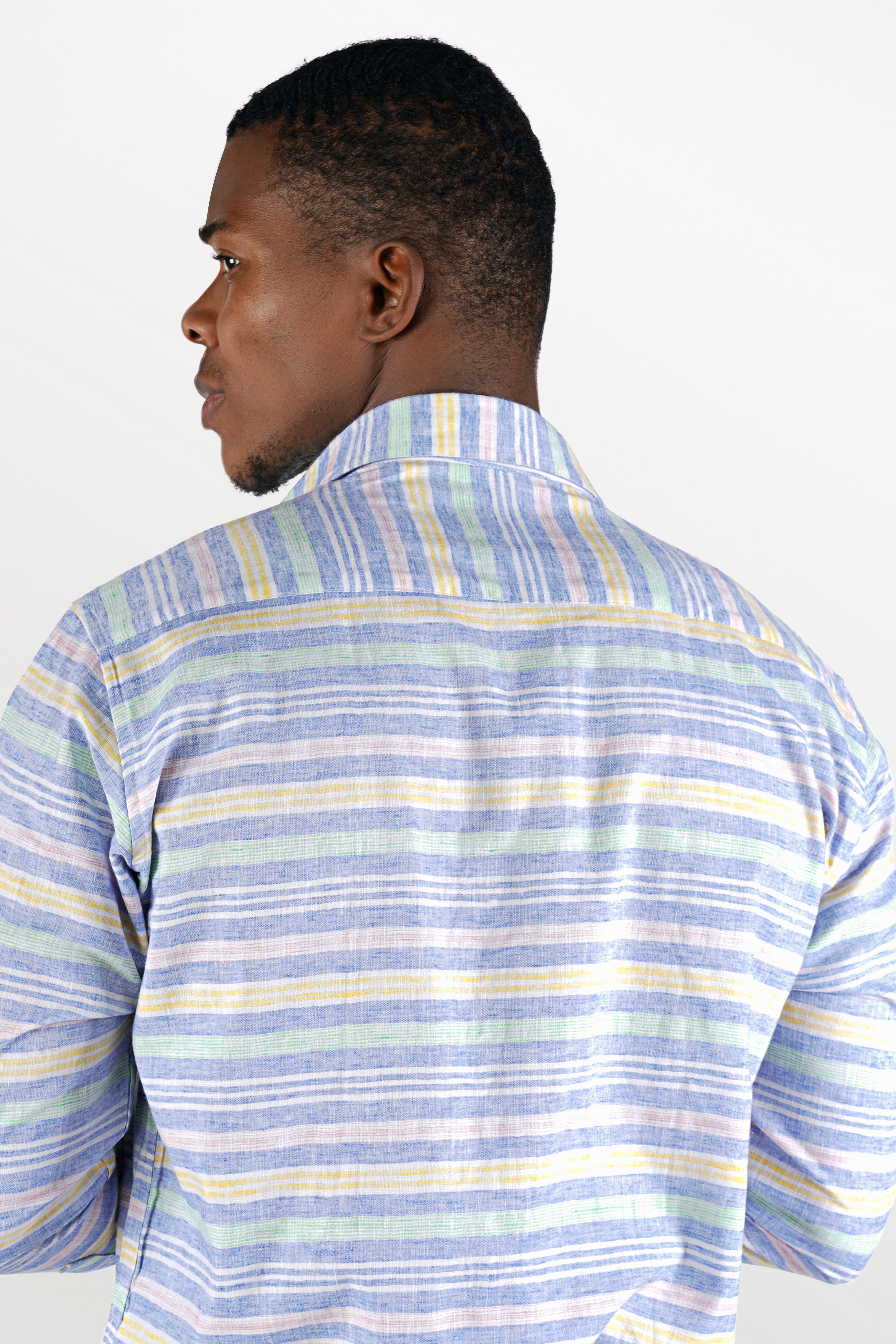 Wistful Blue with Marzipan Yellow Striped Chambray Shirt 10306-CA-BLE-38, 10306-CA-BLE-H-38, 10306-CA-BLE-39, 10306-CA-BLE-H-39, 10306-CA-BLE-40, 10306-CA-BLE-H-40, 10306-CA-BLE-42, 10306-CA-BLE-H-42, 10306-CA-BLE-44, 10306-CA-BLE-H-44, 10306-CA-BLE-46, 10306-CA-BLE-H-46, 10306-CA-BLE-48, 10306-CA-BLE-H-48, 10306-CA-BLE-50, 10306-CA-BLE-H-50, 10306-CA-BLE-52, 10306-CA-BLE-H-52