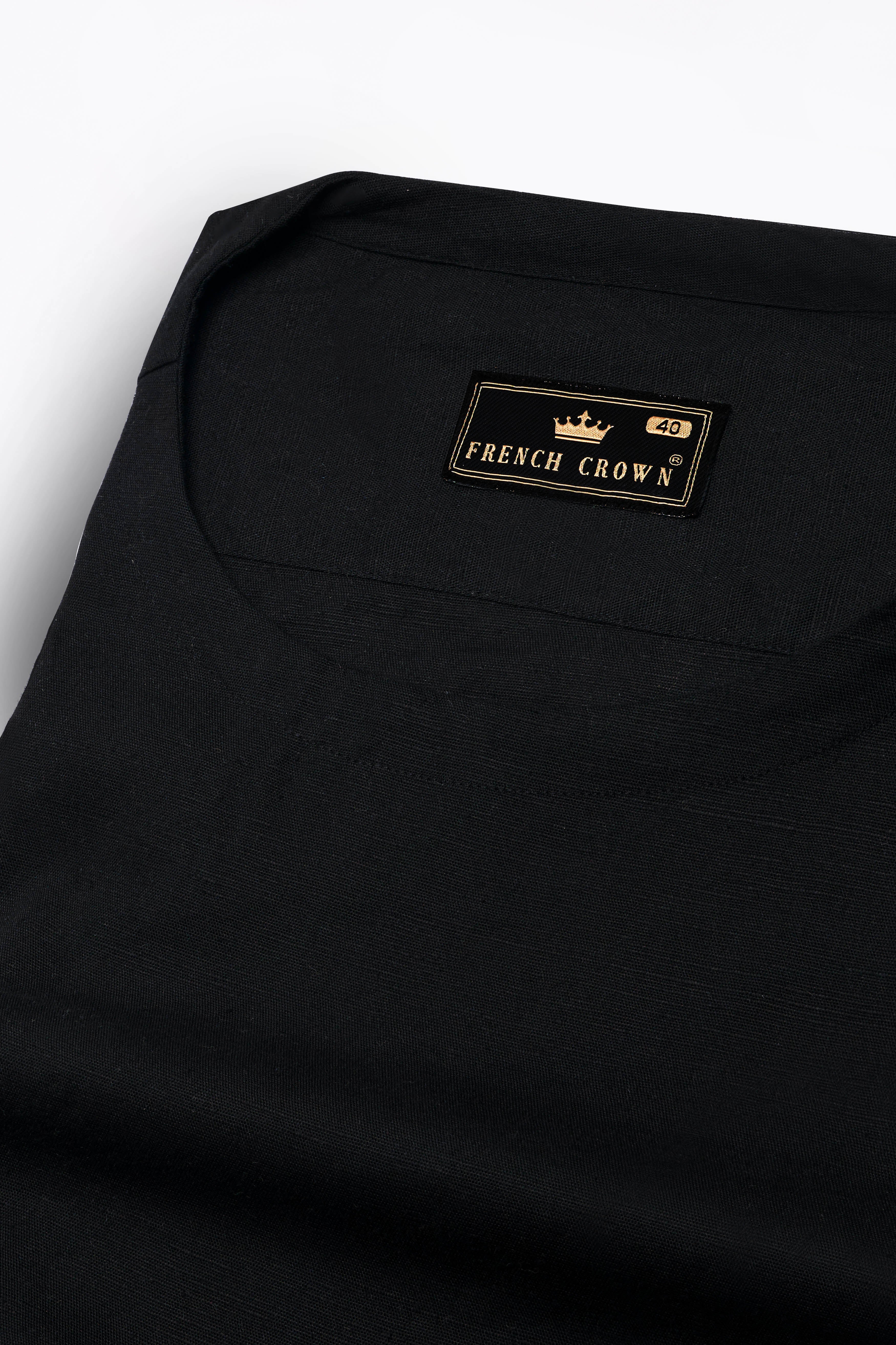 Jade Black with Carmine Red and Pine Green Casual Checks-Plaid