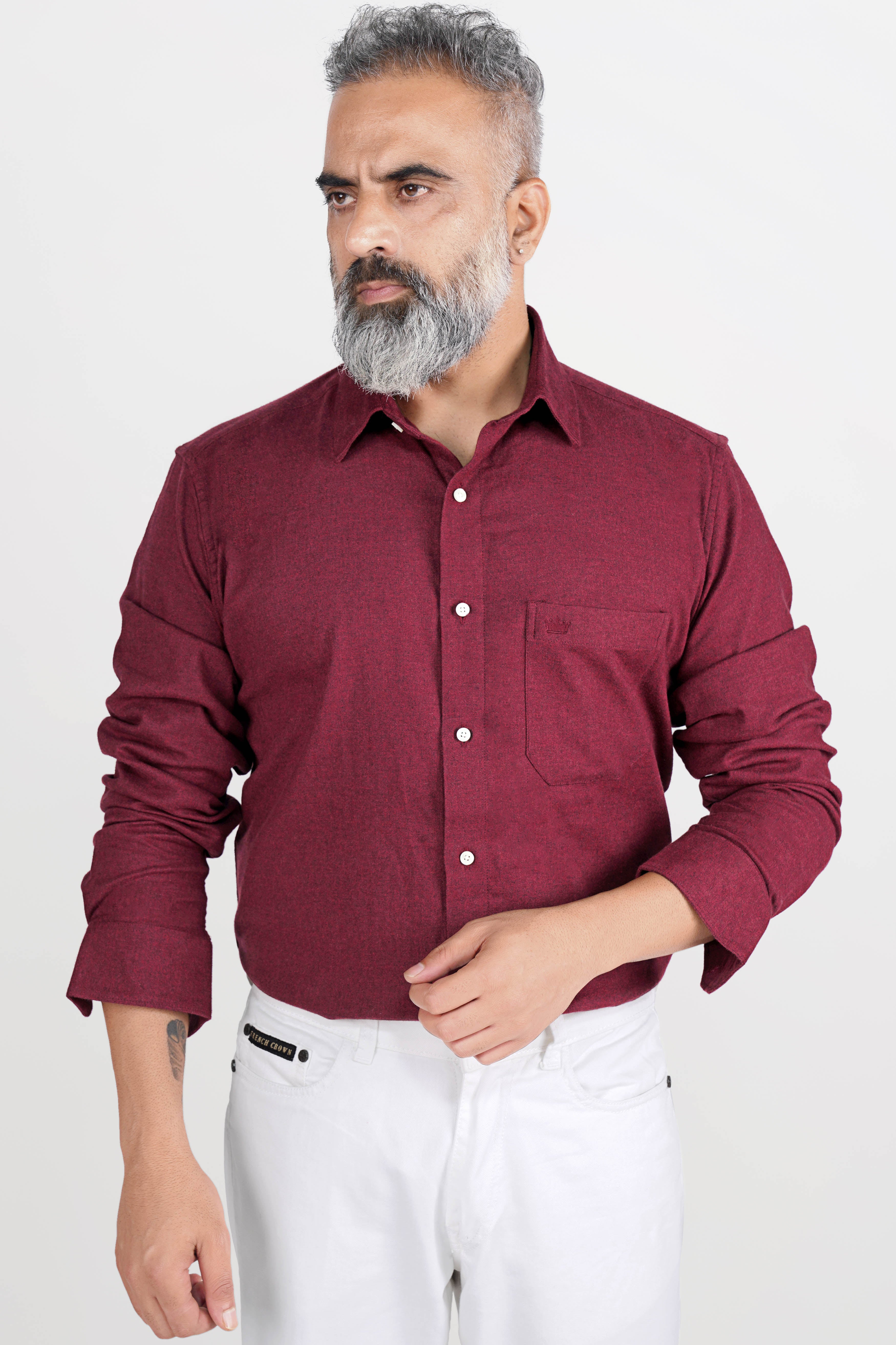 Red Polo Shirt with Blue Pants | Hockerty