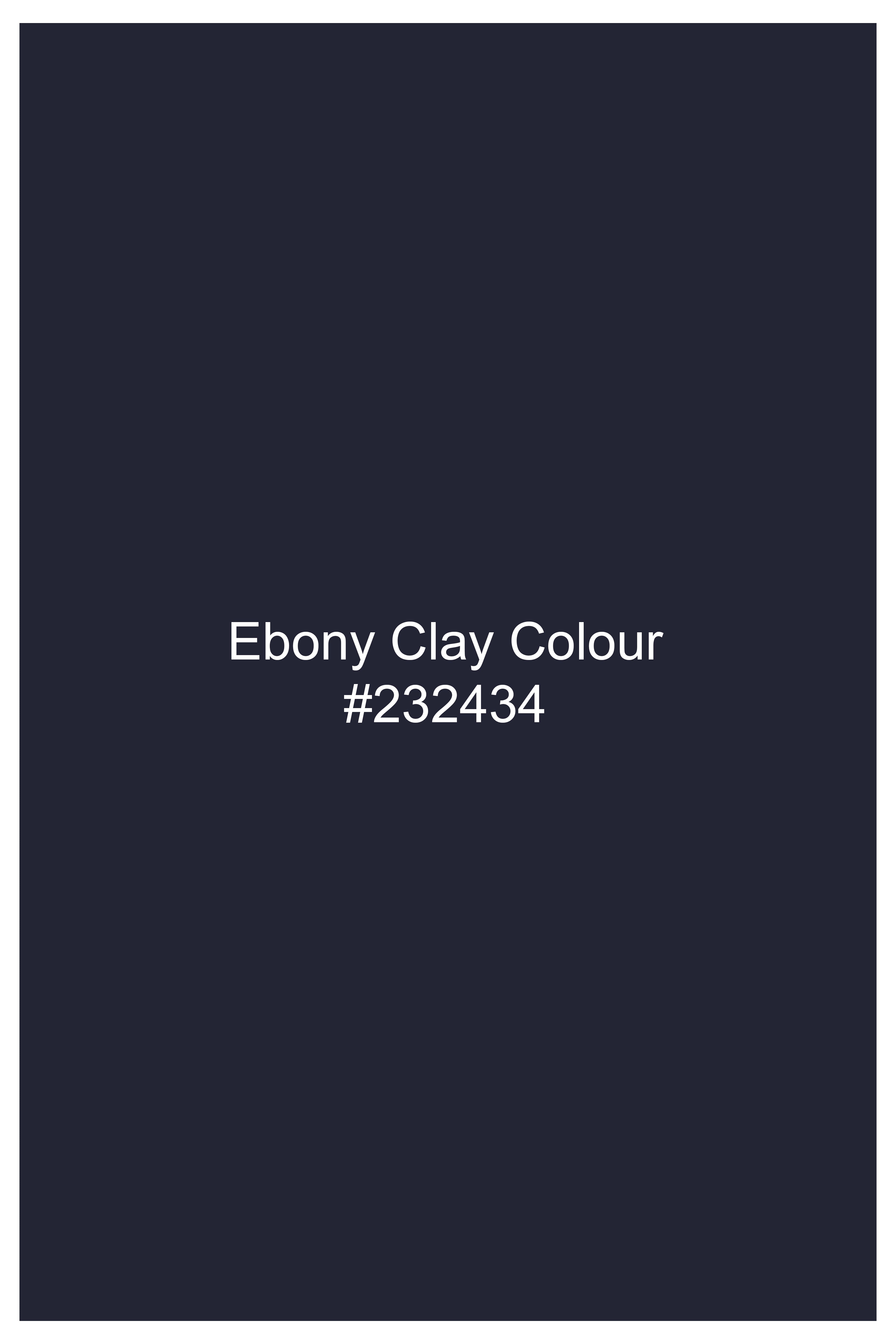 Ebony Clay Blue Striped Royal Oxford Bomber Jacket