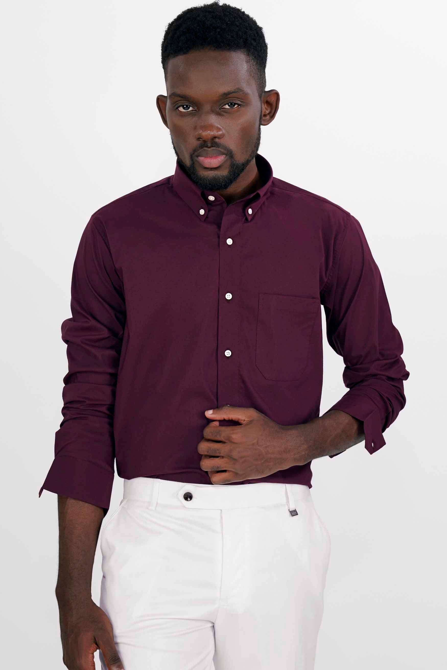 Maroon shirt best sale