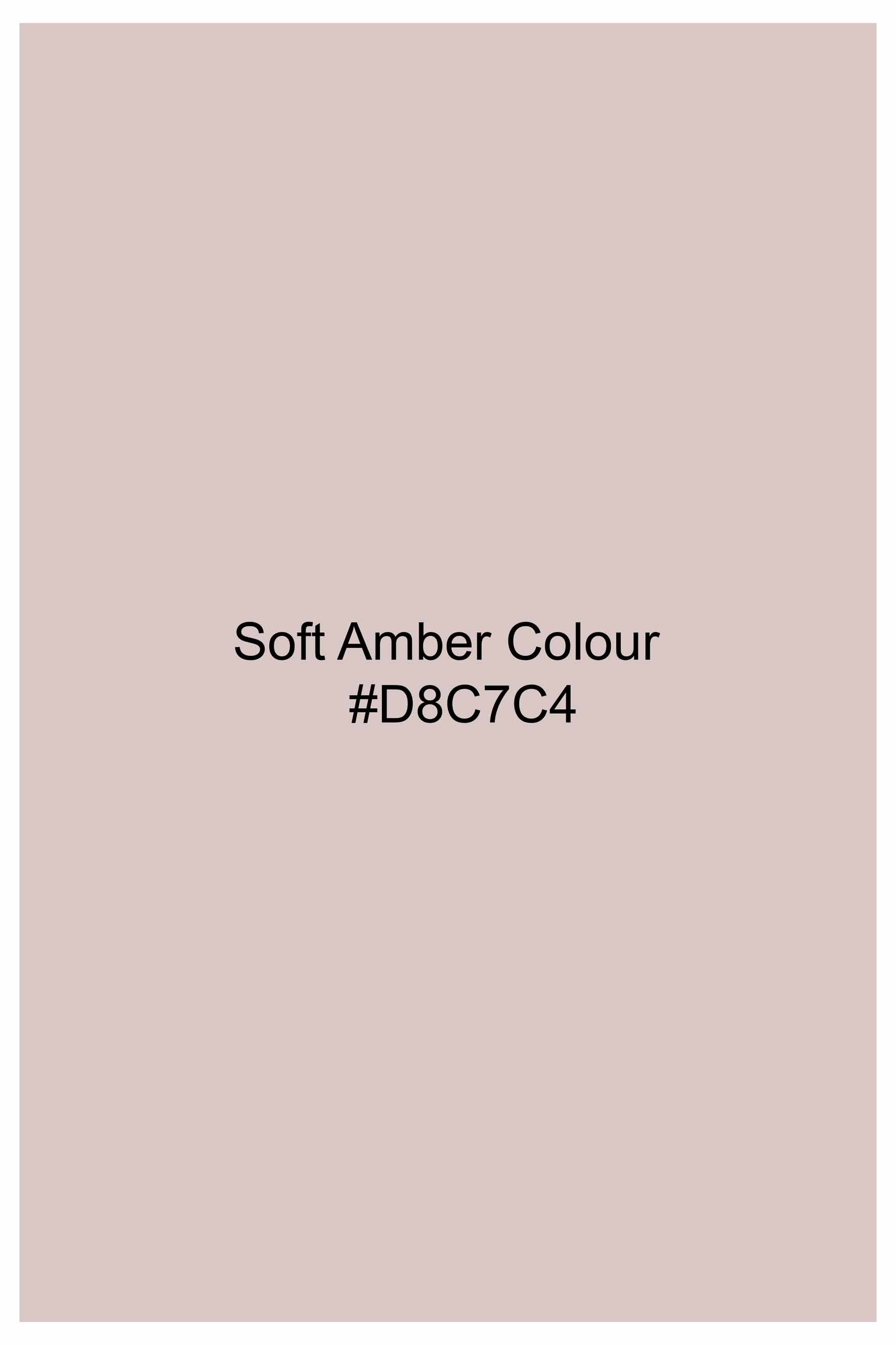 Soft Amber Peach Chambray Shirt