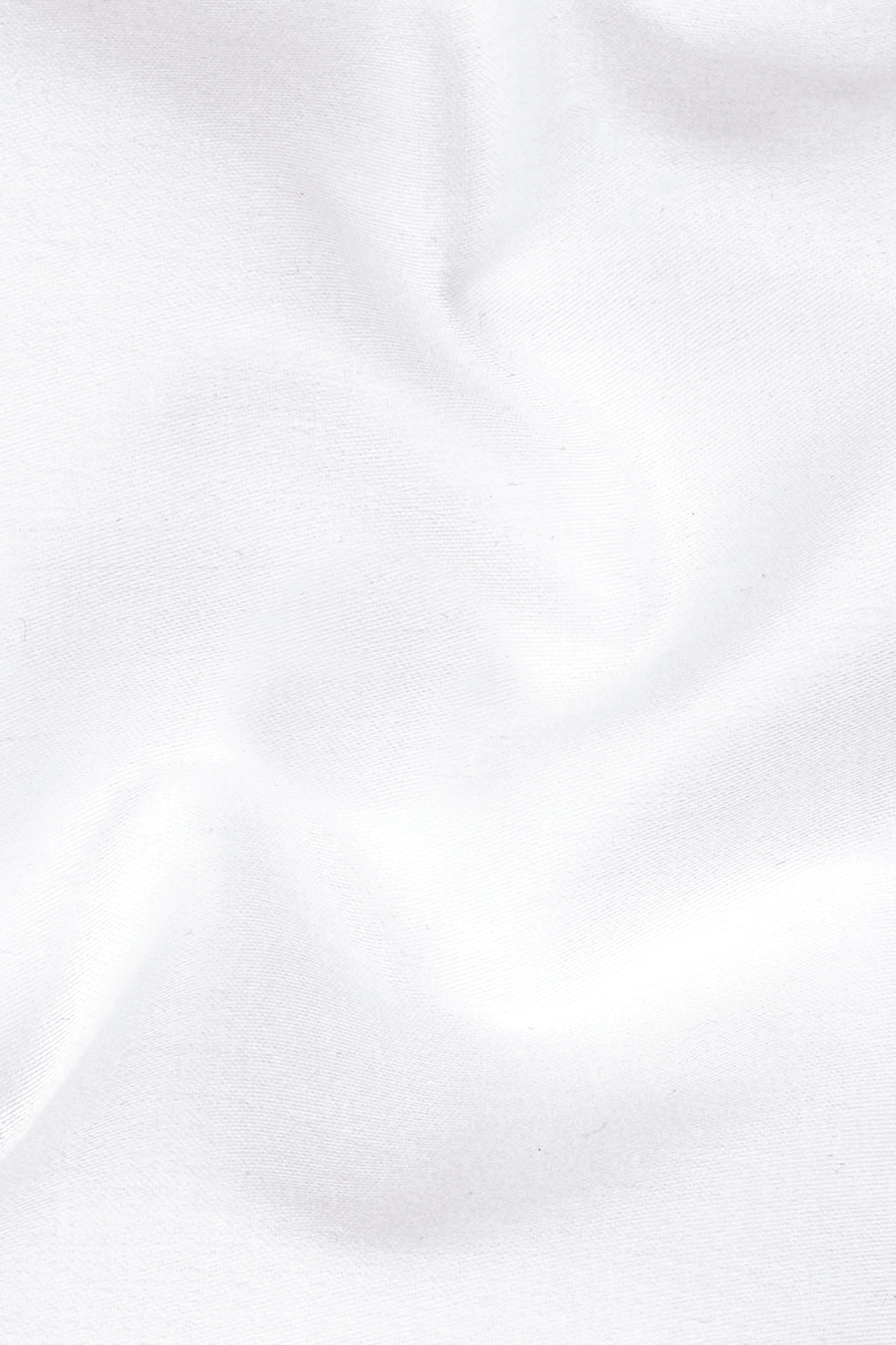 Bright White Subtle Sheen with Tricolour Embroidered Above Pocket Super Soft Premium Cotton Shirt