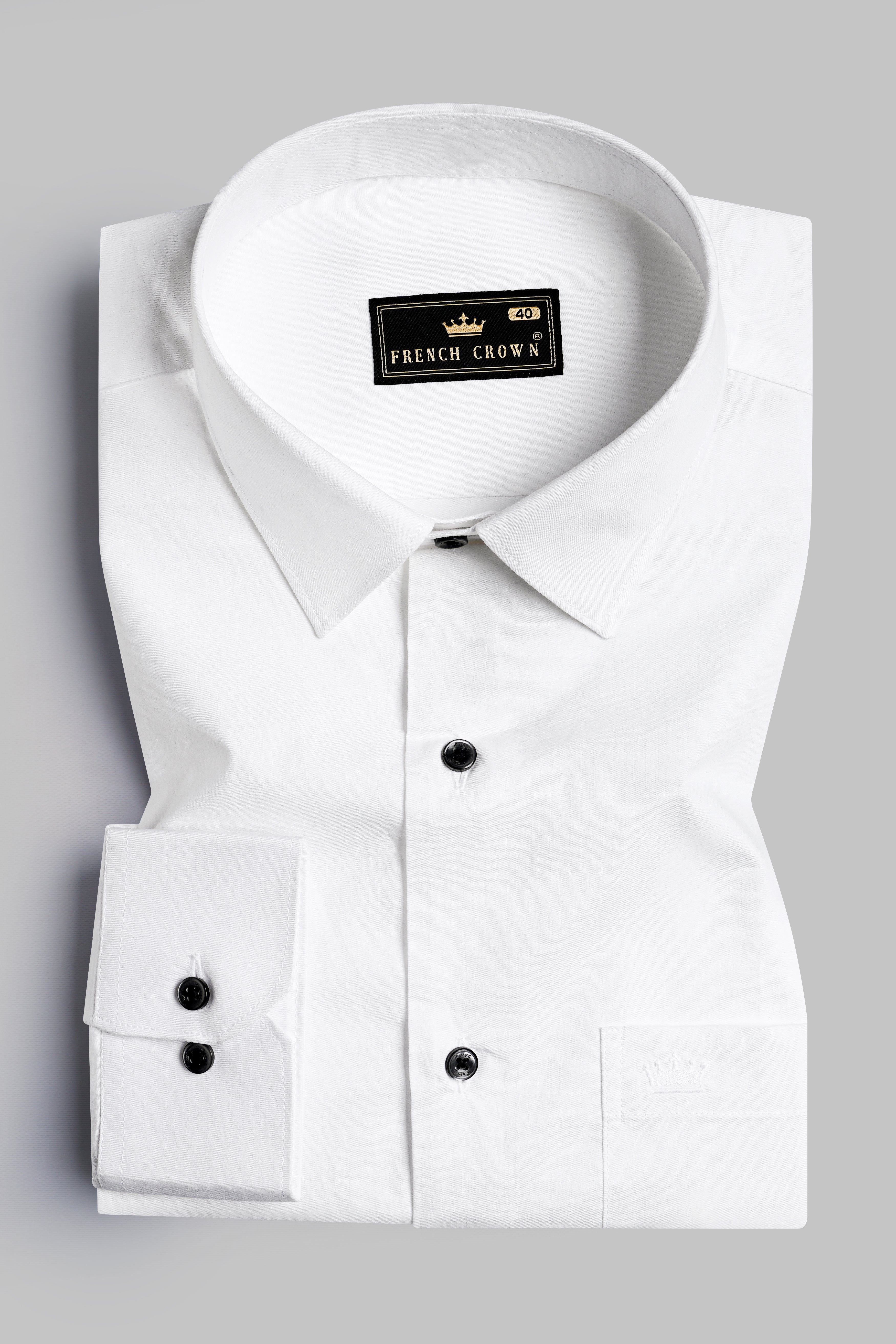 Buy White Slim Fit Full Sleeves Formal Shirt for Men at Selected Homme |  213334603