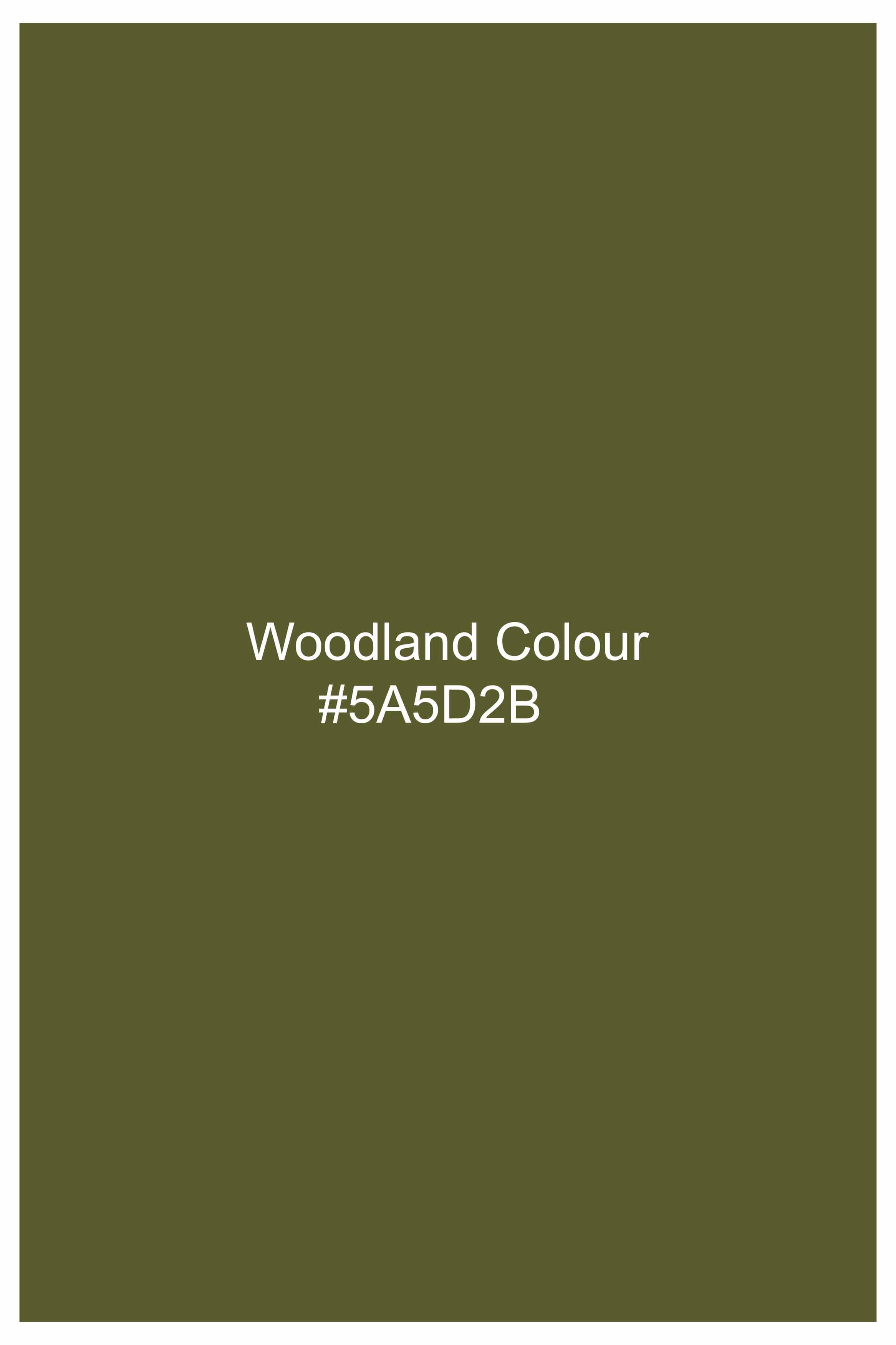 Woodland Green Flannel Designer Shirt