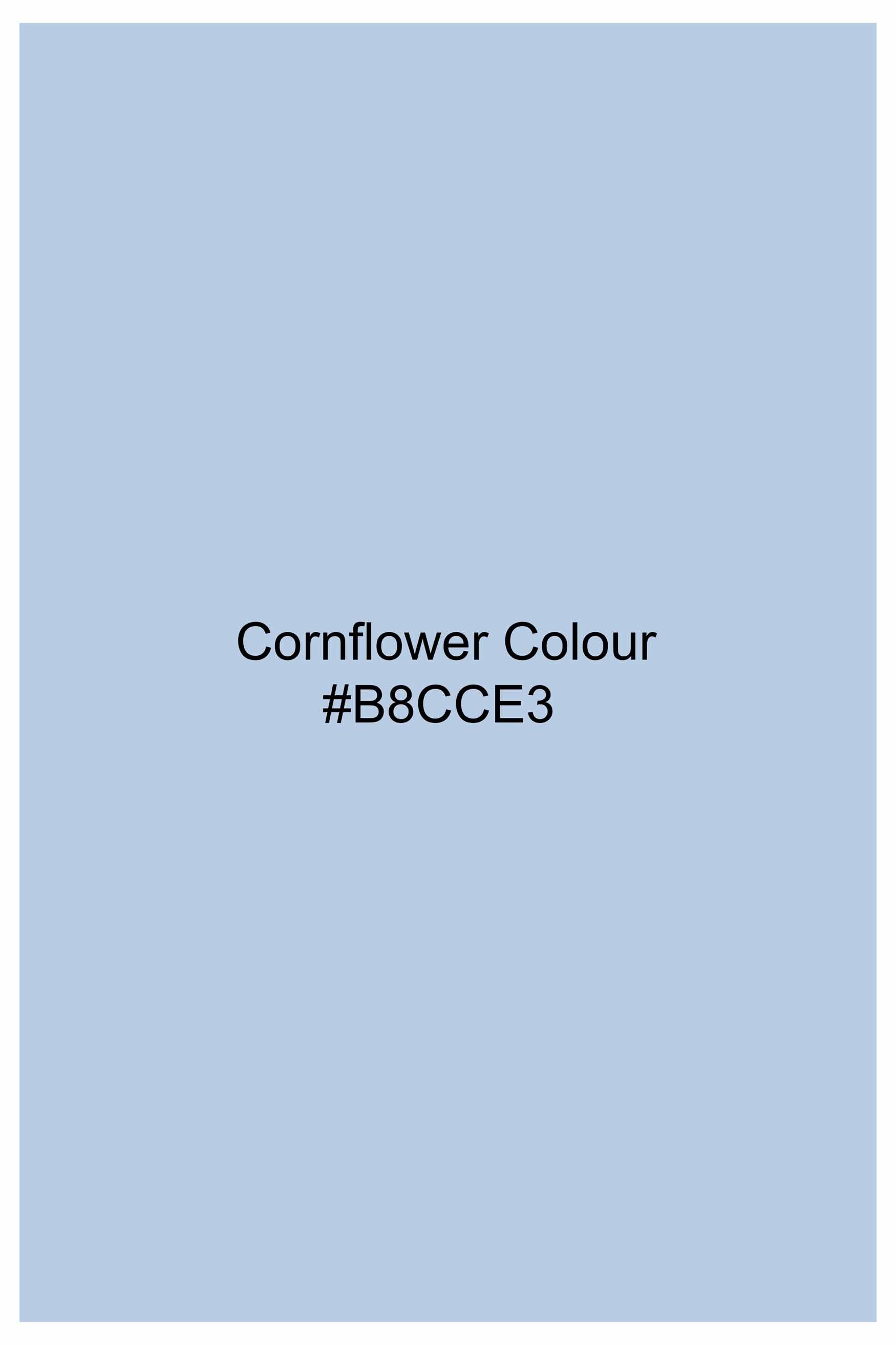 Cornflower Blue Super Soft Premium Cotton Button Down Shirt