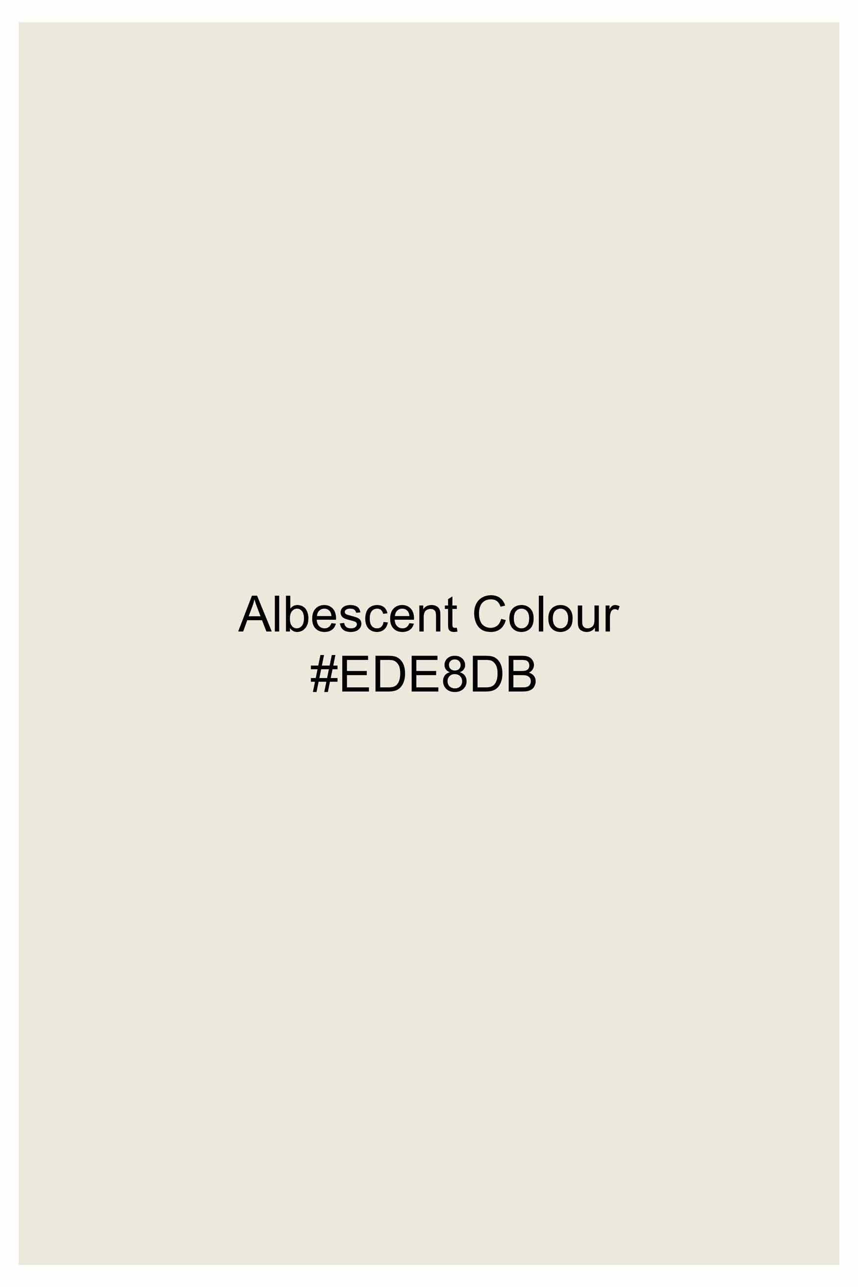 Albescent Cream Premium Cotton Bomber Jacket