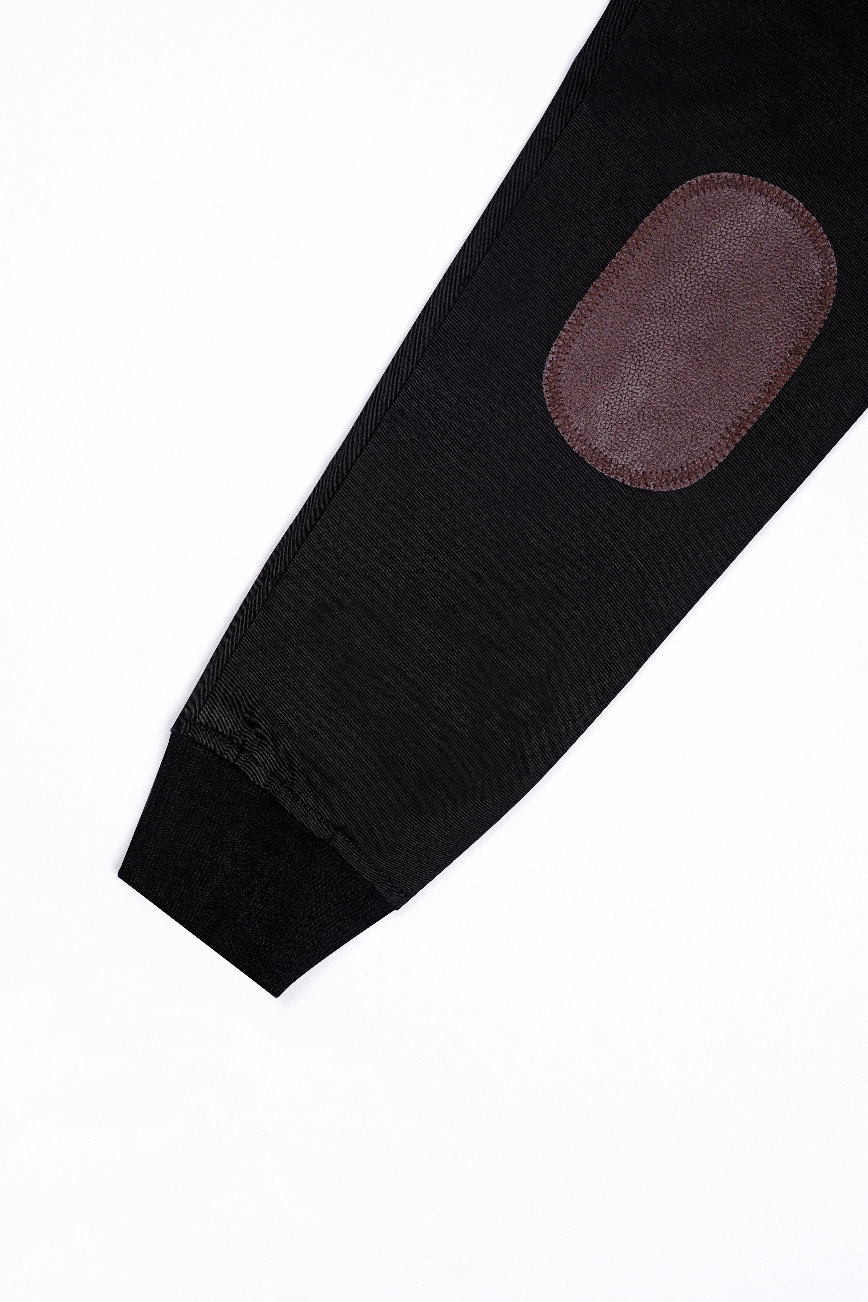 Jade Black Premium Cotton Designer Bomber Jacket