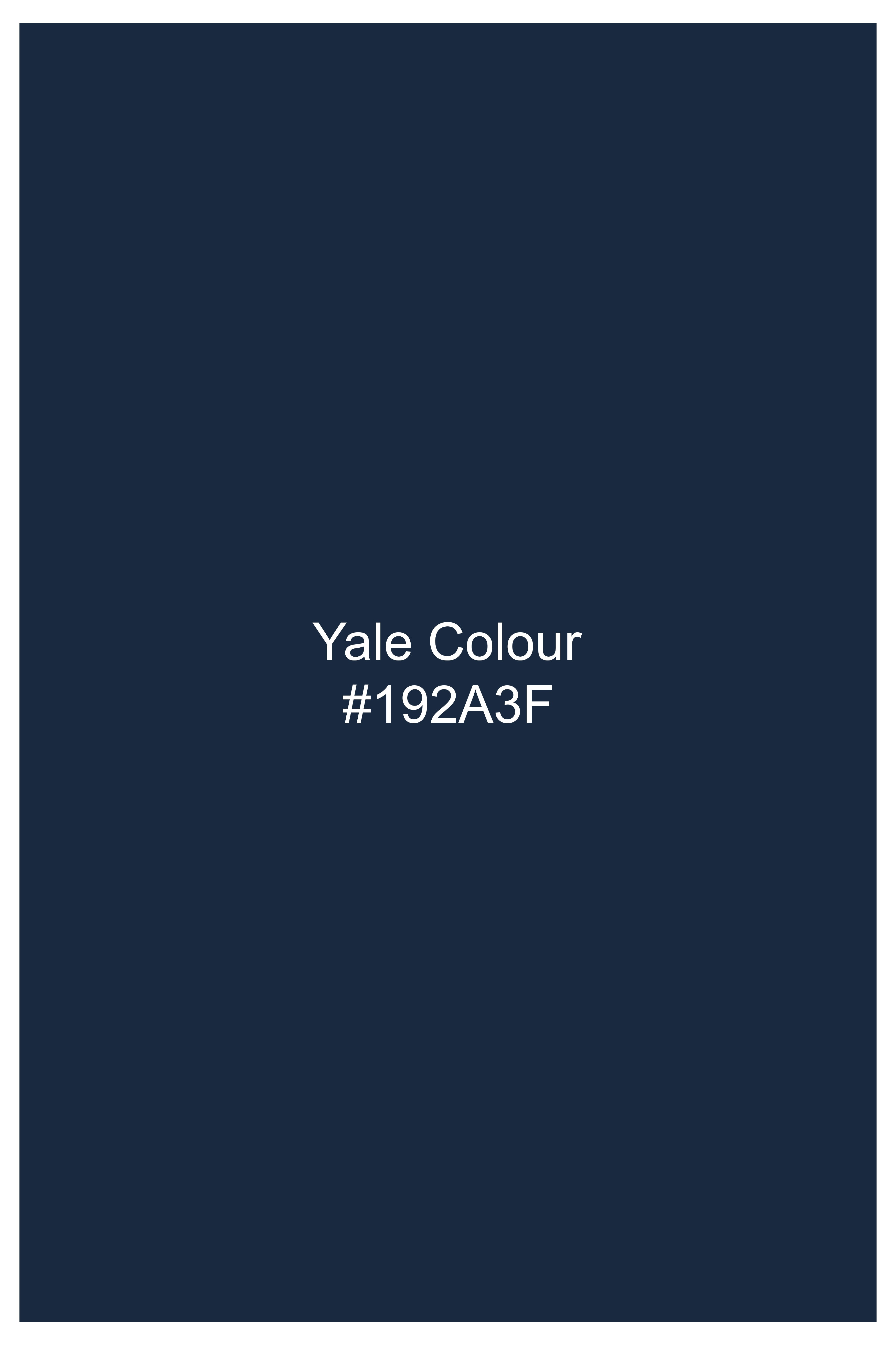Yale Blue Premium Giza Cotton Cotton Bomber Jacket