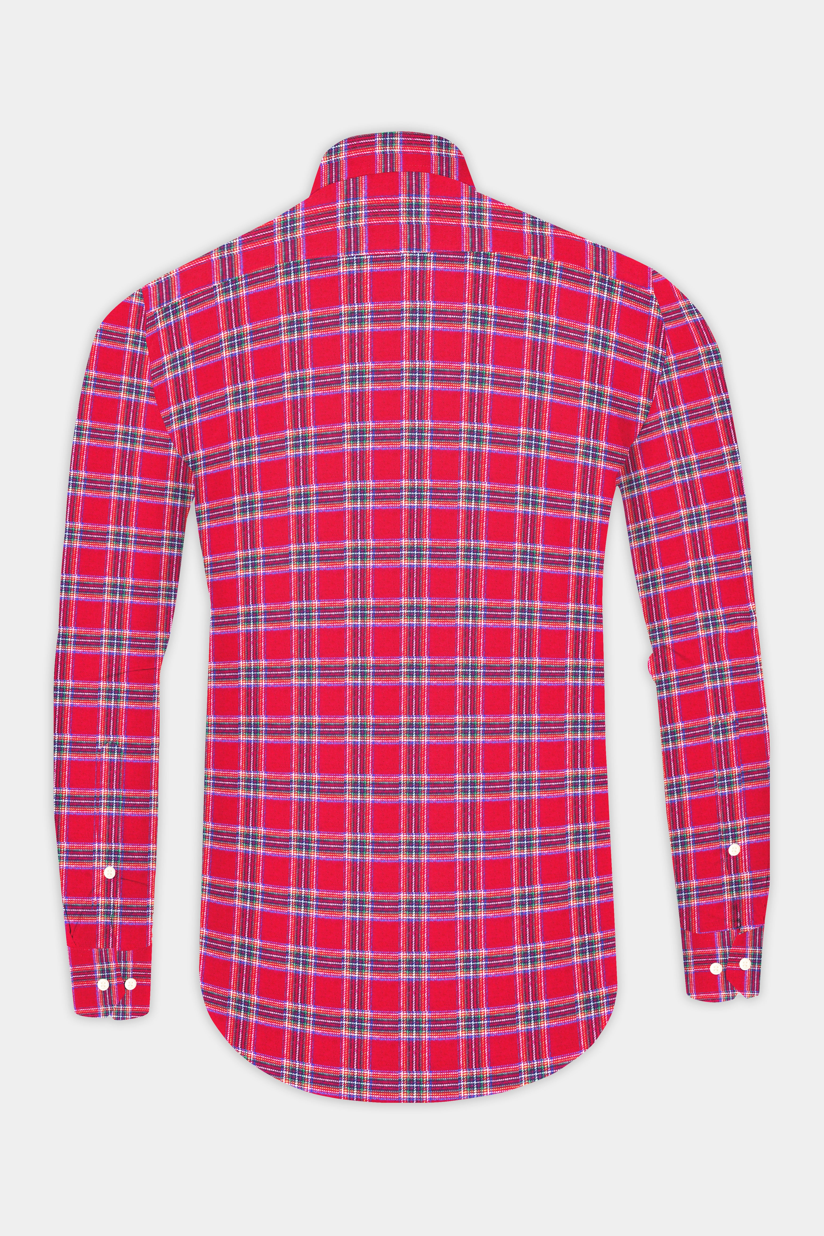 Shiraz Red Plaid Flannel Shirt