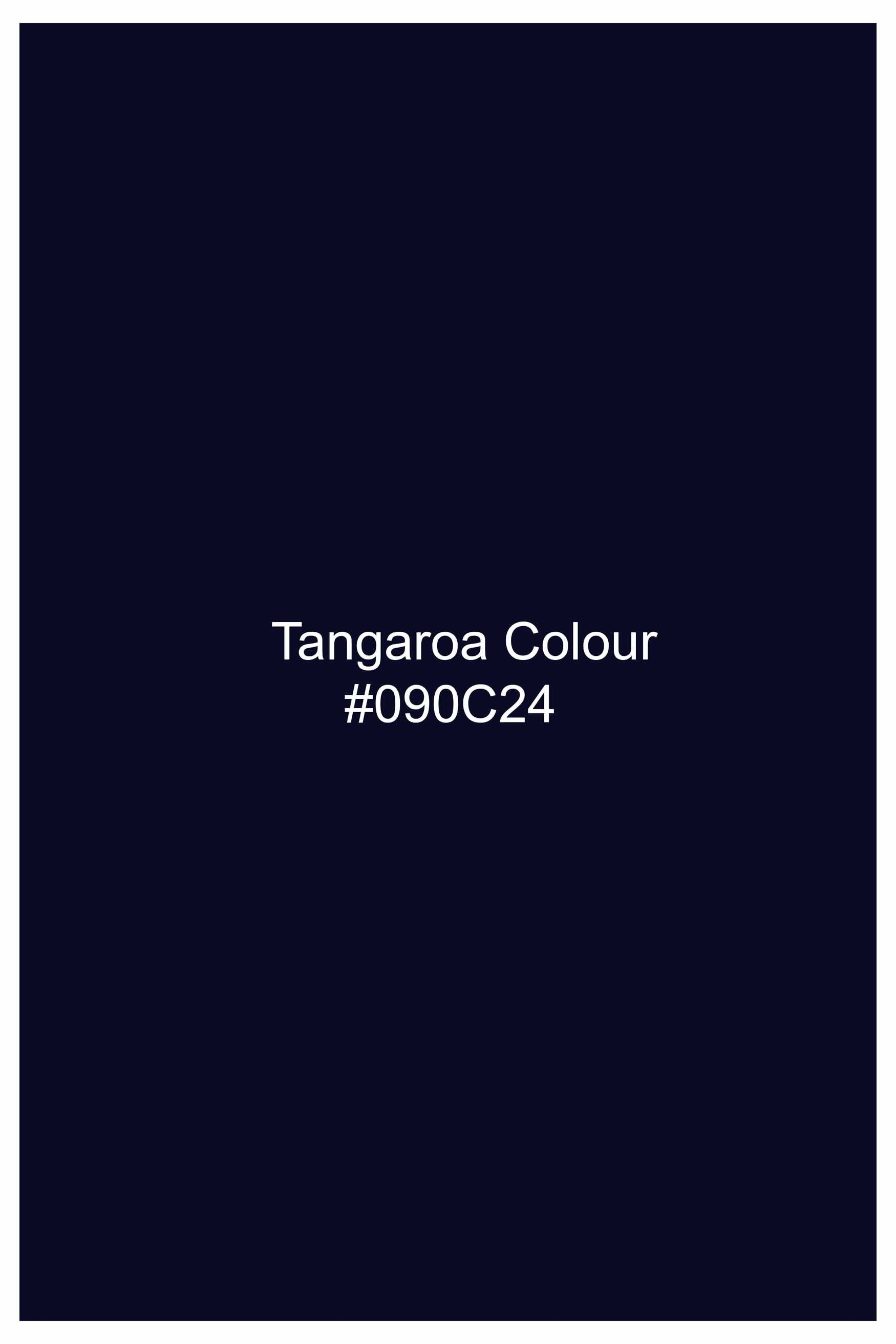 Tangaroa Blue Subtle Sheen Super  Soft Premium Cotton Shirt