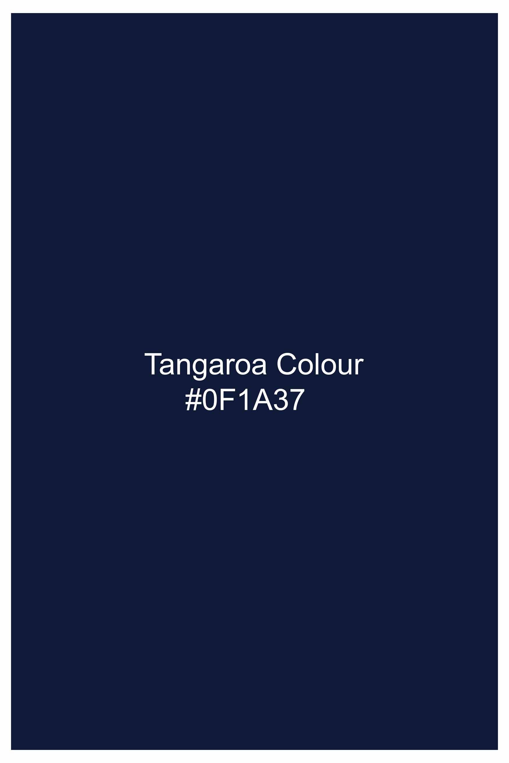 Tangaroa Blue Subtle Sheen Super  Soft Premium Cotton Tuxedo Shirt