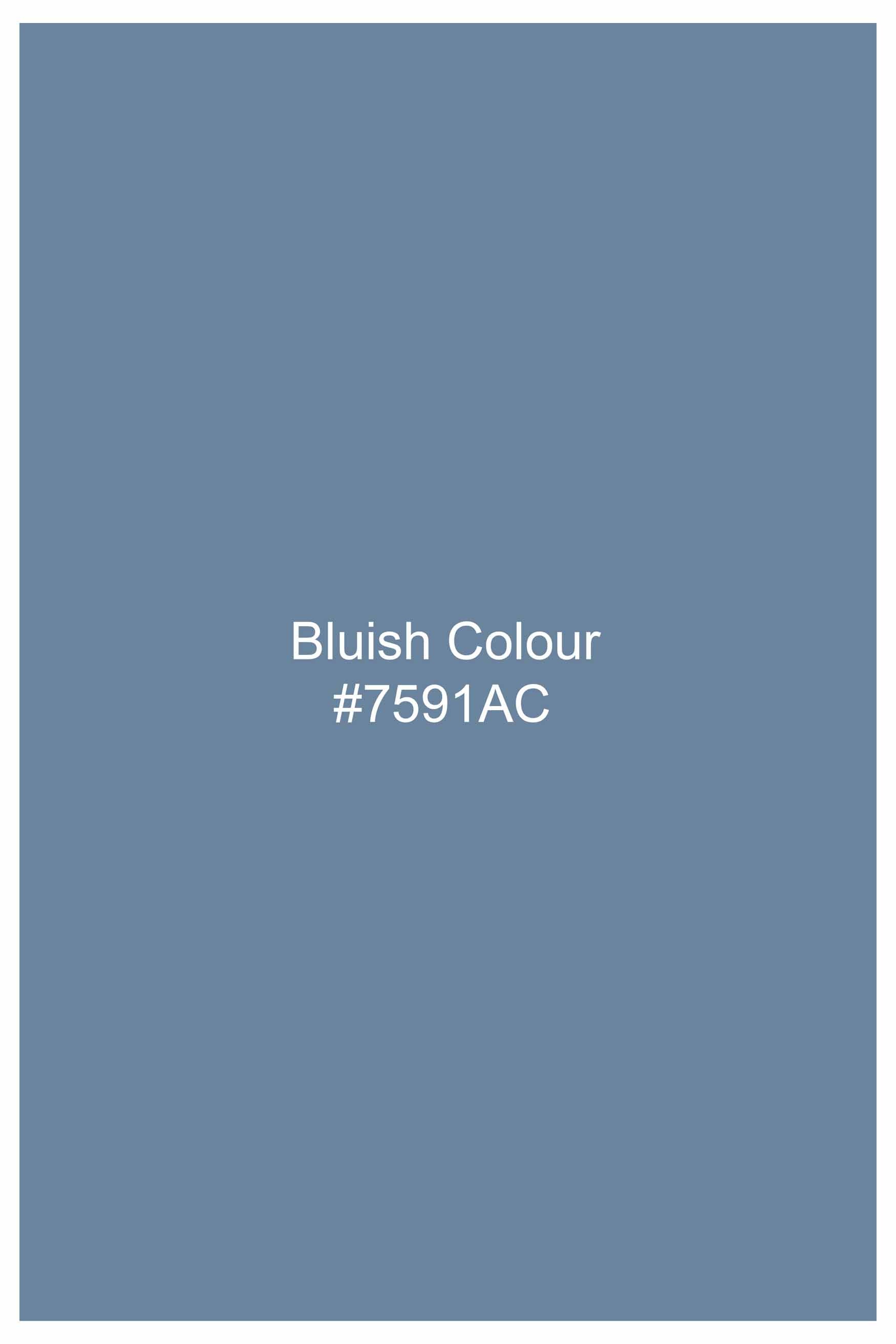 Bluish Subtle Sheen Super Soft Premium Cotton Shirt