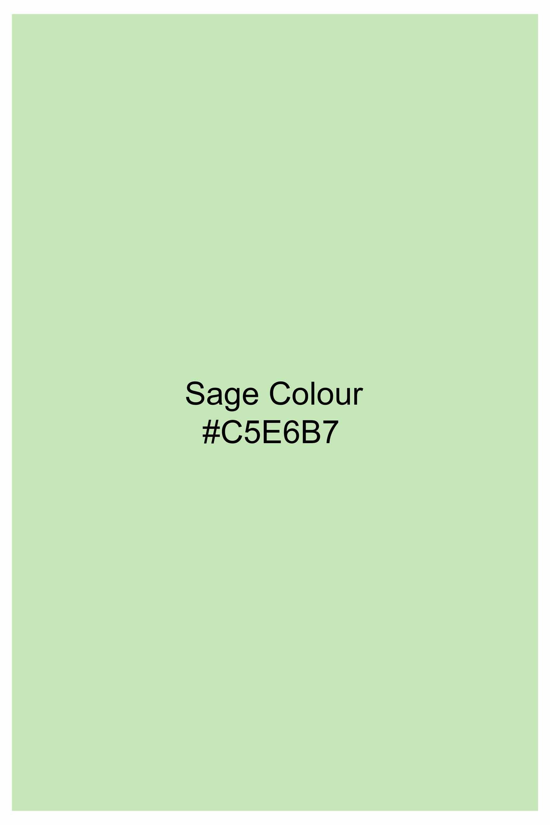 Sage Green Subtle Sheen Super Soft Premium Cotton Shirt