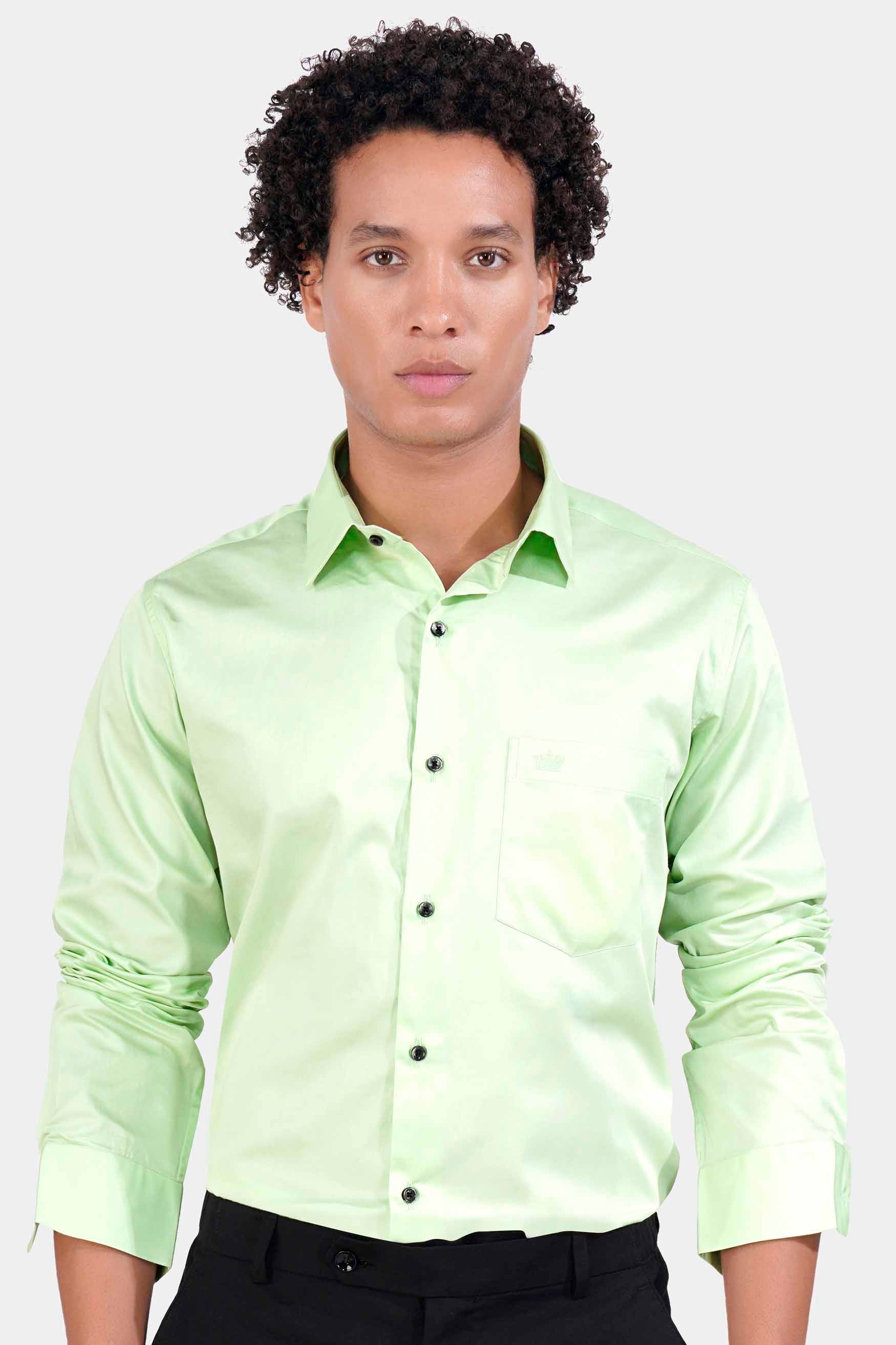 Sage Green Subtle Sheen Super Soft Premium Cotton Shirt
