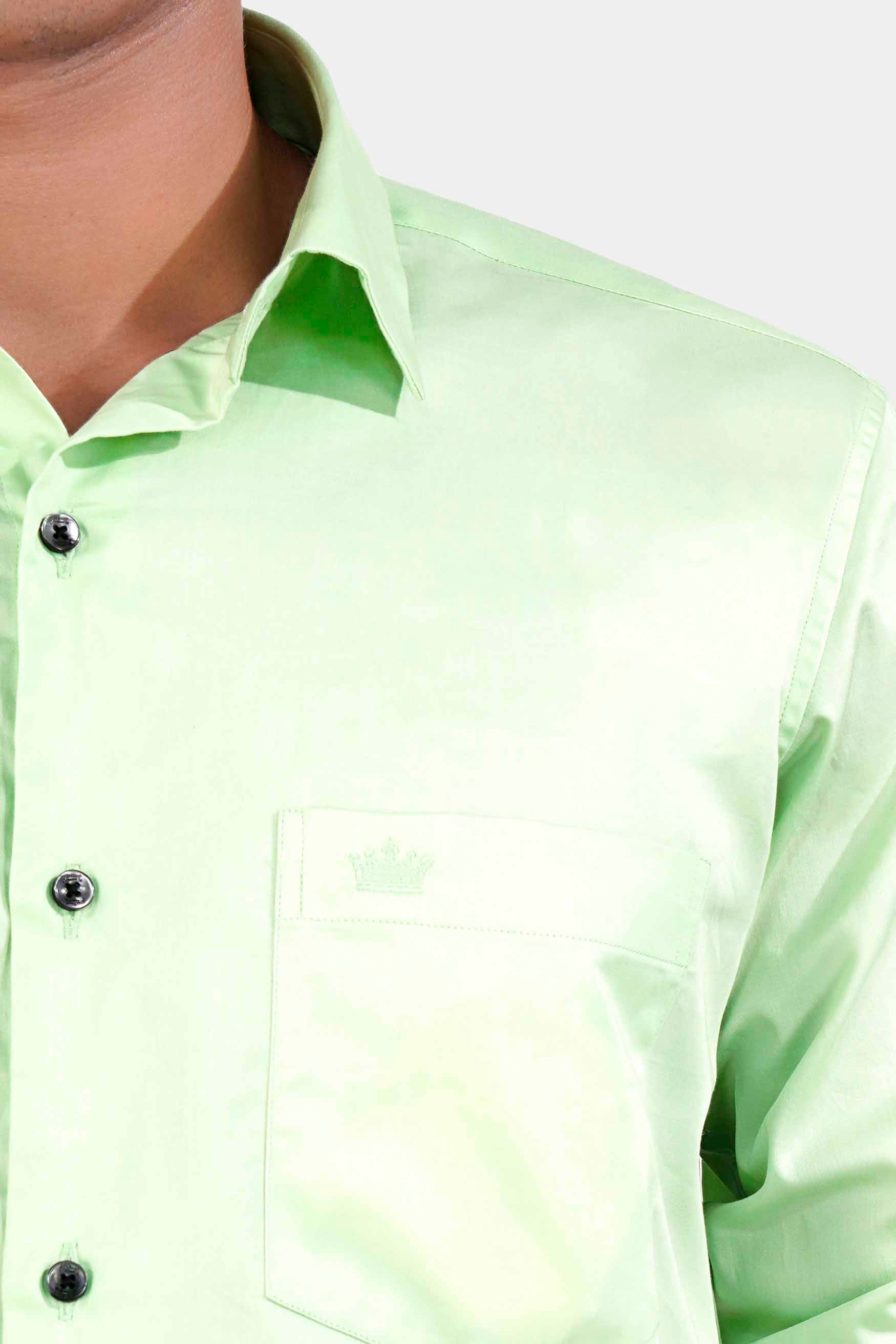 Sage Green Subtle Sheen Super Soft Premium Cotton Shirt