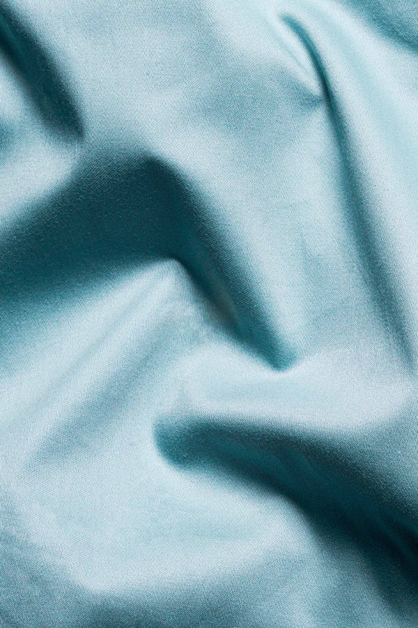 Casper Blue Subtle Sheen Super Soft Premium Cotton Shirt
