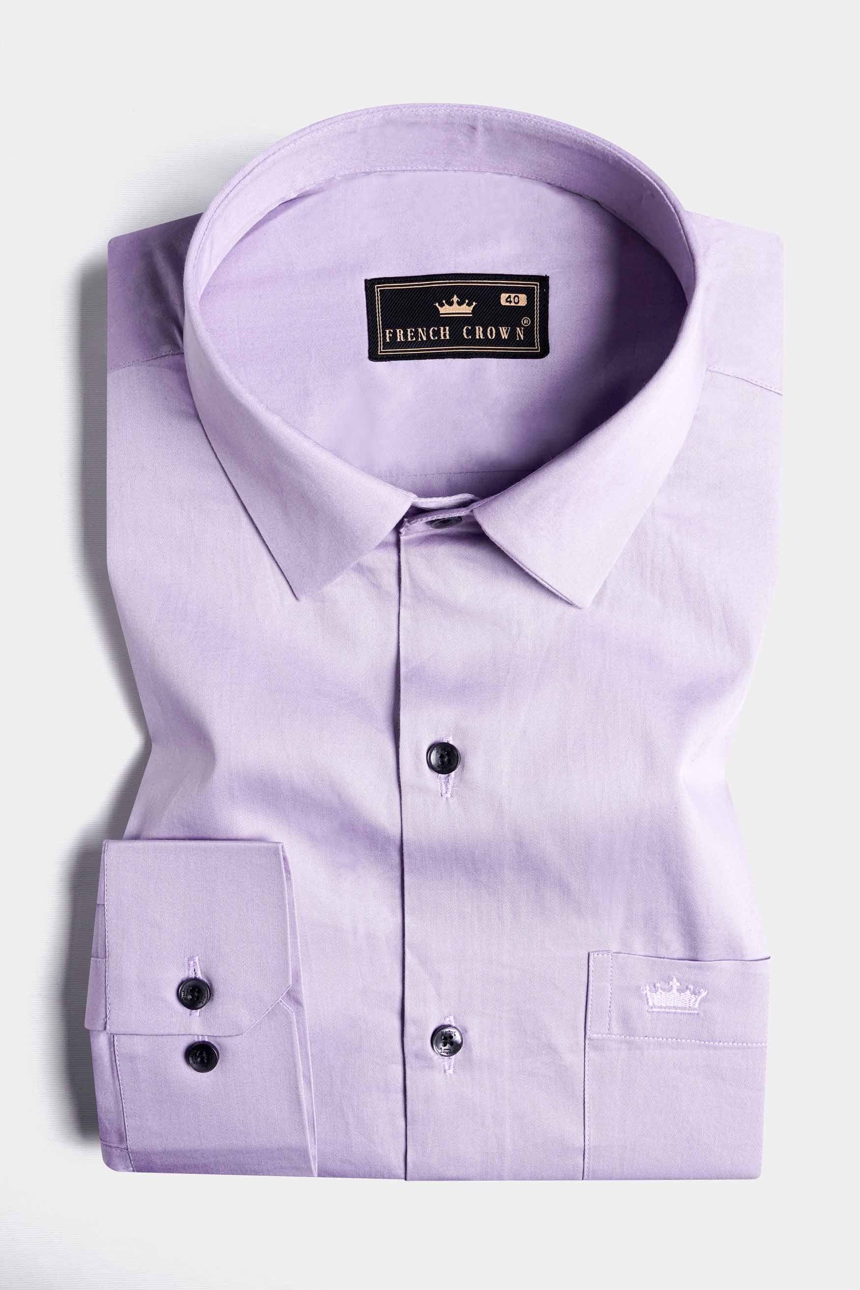 Thistle Purple Subtle Sheen Super Soft Premium Cotton Shirt