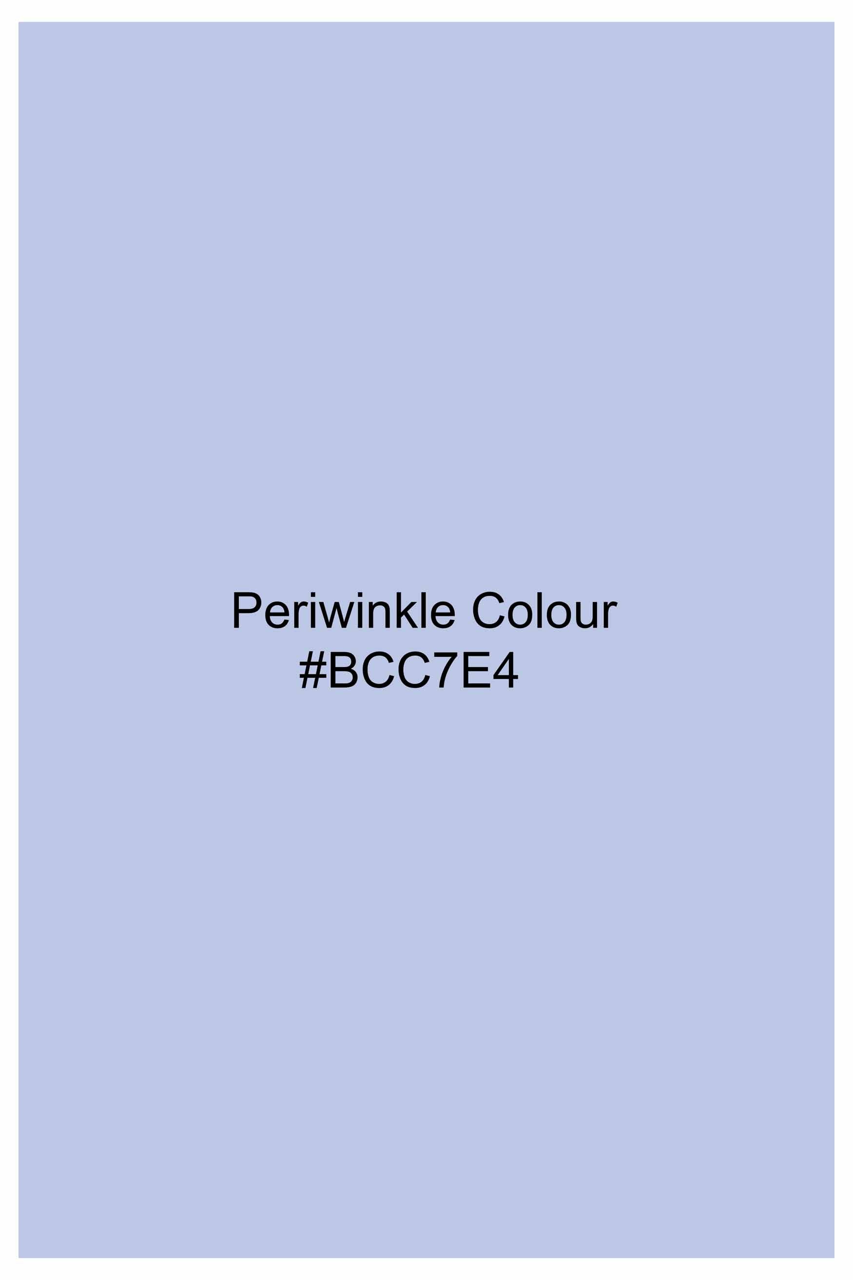 Periwinkle Blue Subtle Sheen Super Soft Premium Cotton Tuxedo Shirt