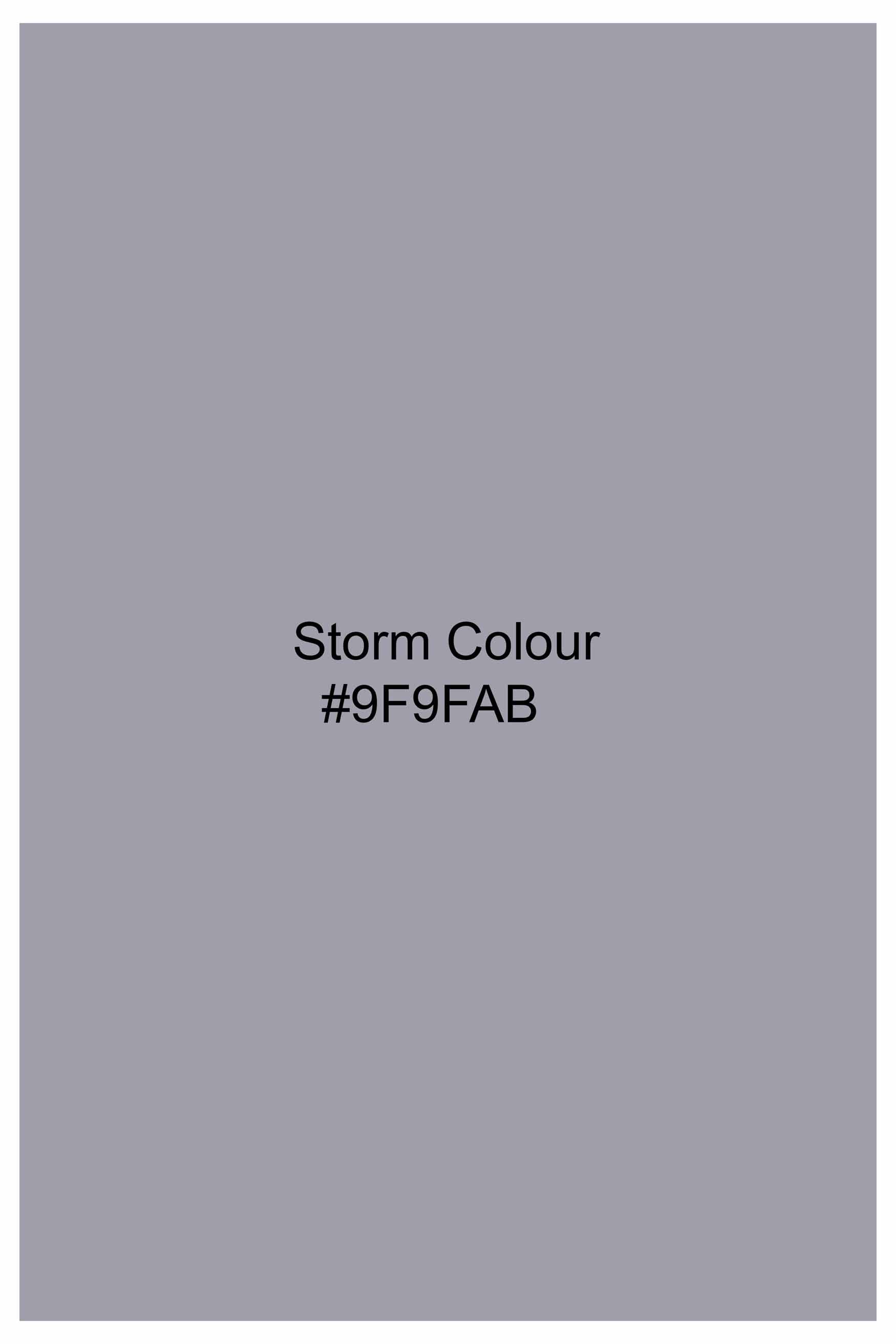 Storm Gray Subtle Sheen Super Soft Premium Cotton Tuxedo Shirt