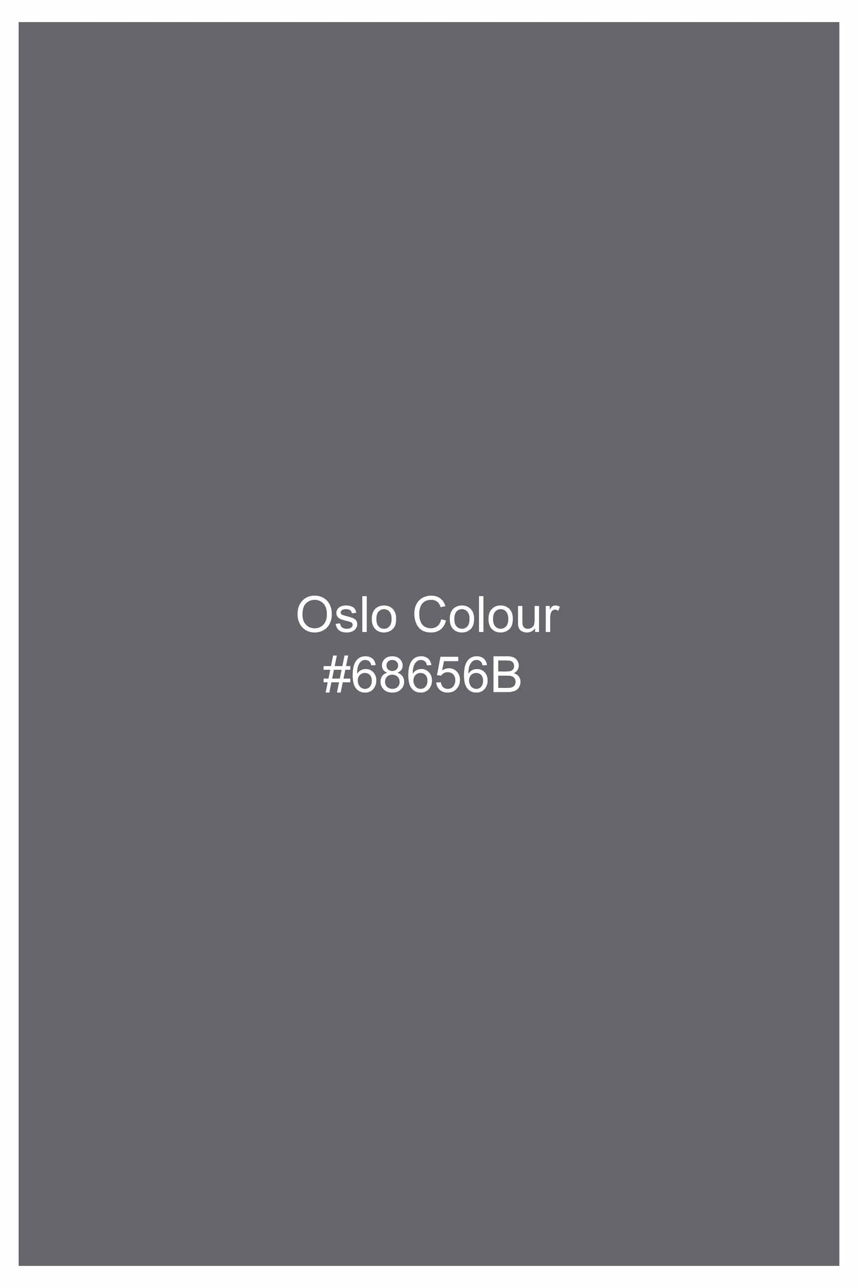 Oslo Gray Dobby Textured Premium Giza Cotton Shirt