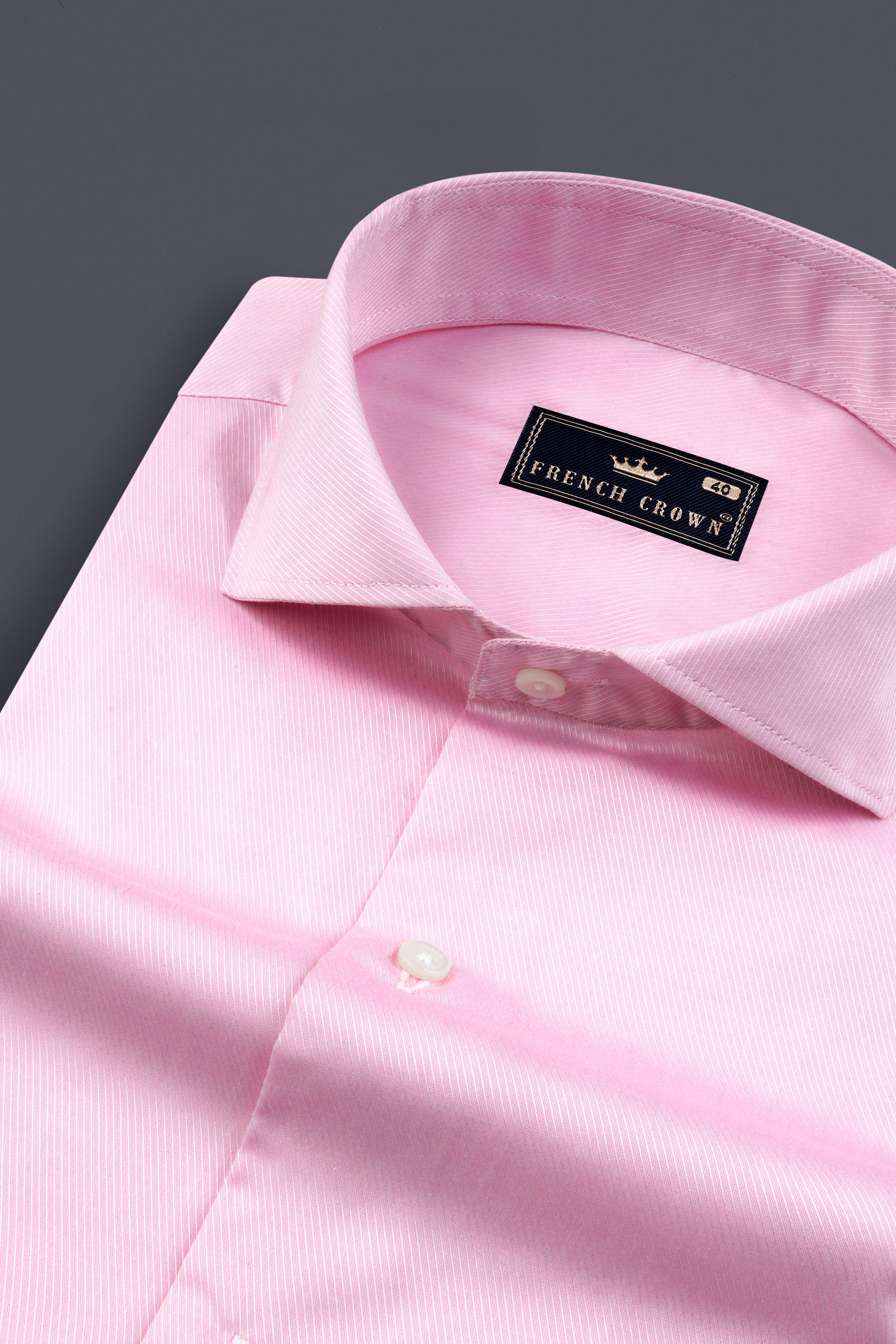 Taffy Pink Twill Premium Cotton Shirt