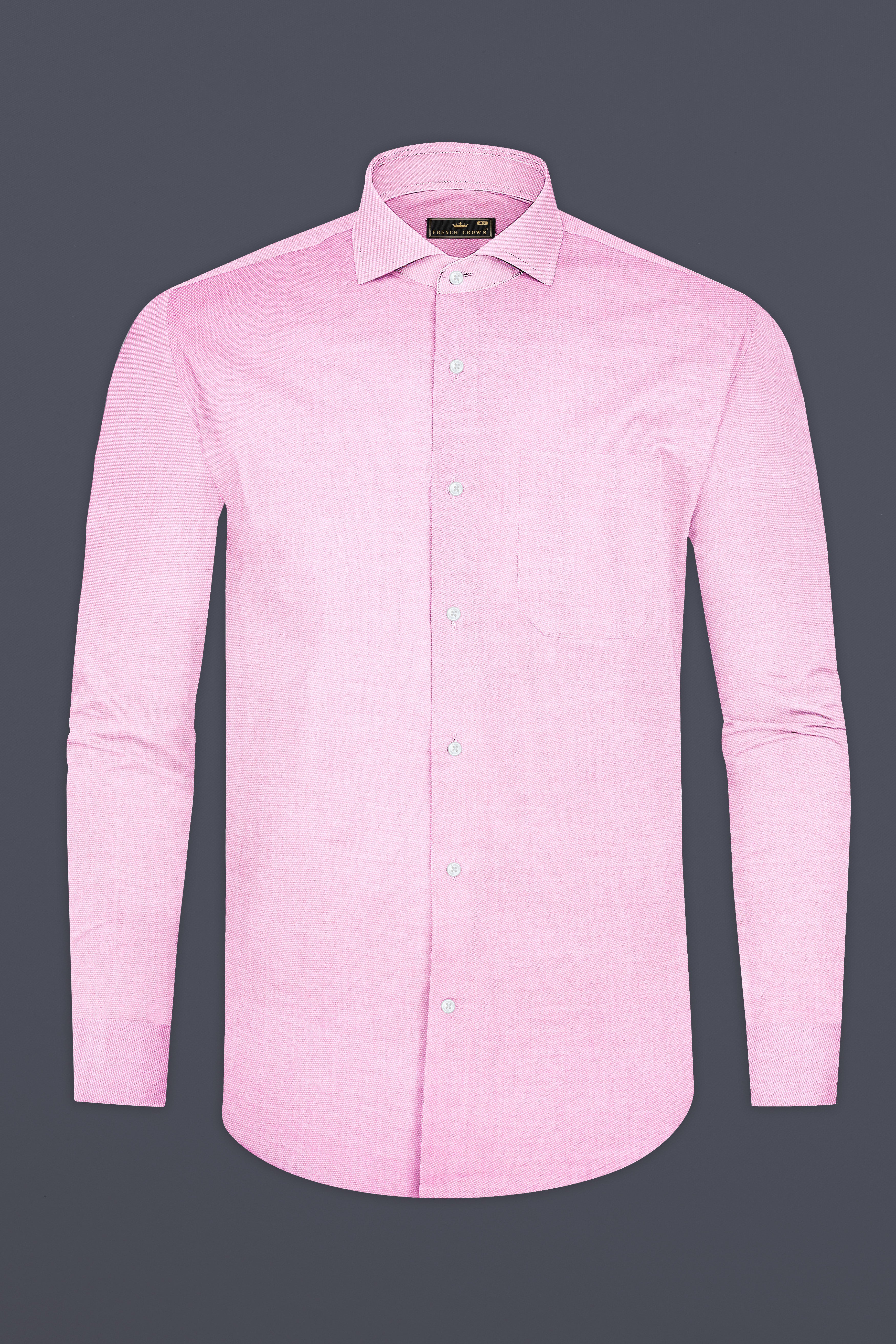 Taffy Pink Twill Premium Cotton Shirt