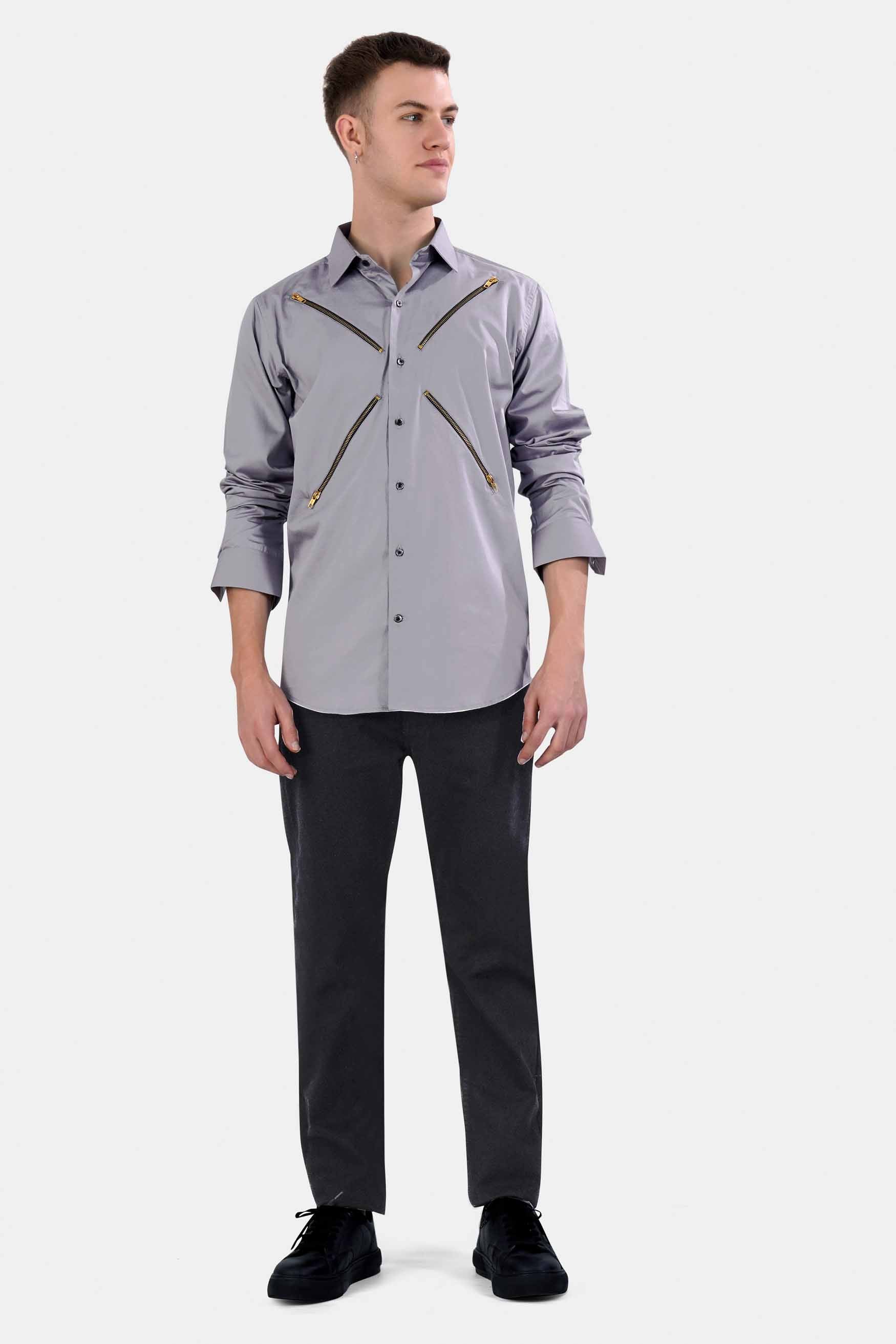 Boulder Gray Super Soft Premium Cotton Designer Shirt