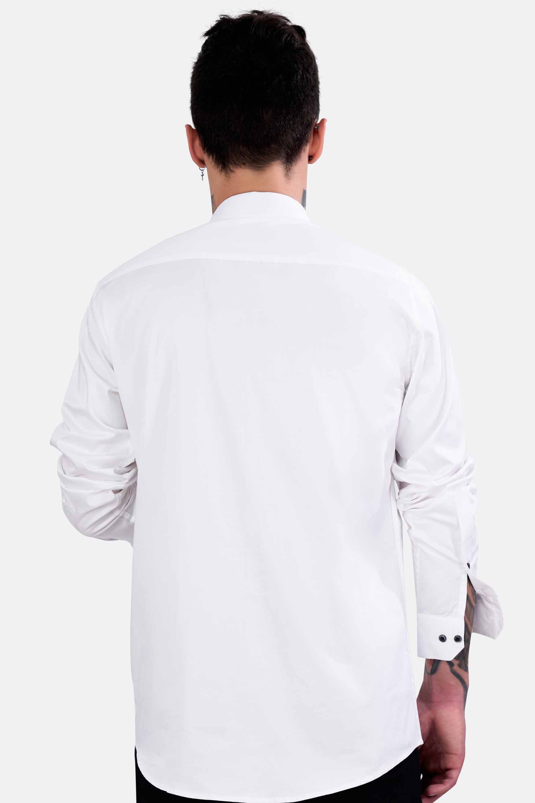 Bright White Angry Pitbull Printed Subtle Sheen Super Soft Premium Cotton Designer Shirt