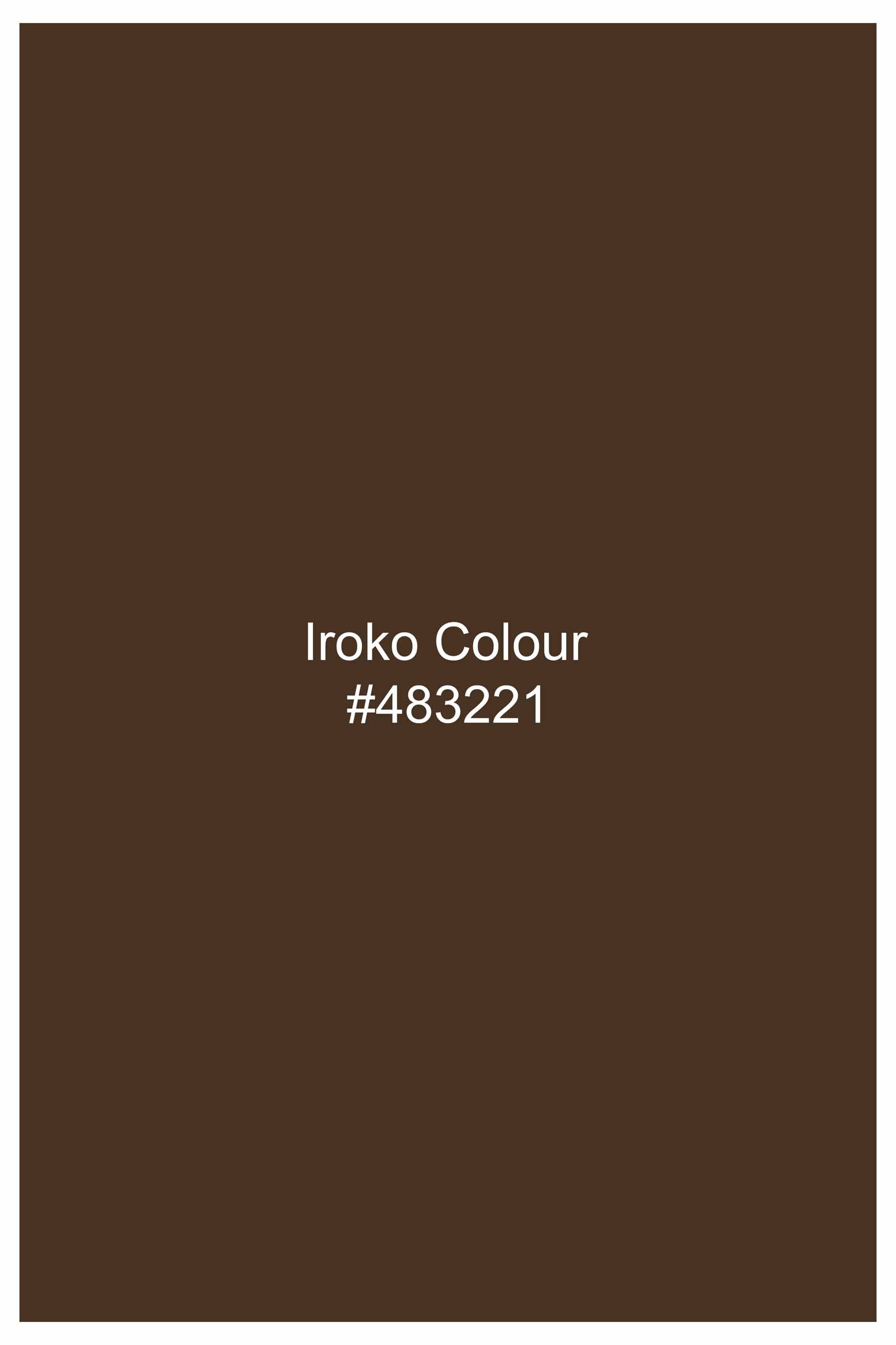 Iroko Brown Lion Embroidered Subtle Sheen Super Soft Premium Cotton Designer Shirt 11336-BLK-E255-38, 11336-BLK-E255-H-38, 11336-BLK-E255-39, 11336-BLK-E255-H-39, 11336-BLK-E255-40, 11336-BLK-E255-H-40, 11336-BLK-E255-42, 11336-BLK-E255-H-42, 11336-BLK-E255-44, 11336-BLK-E255-H-44, 11336-BLK-E255-46, 11336-BLK-E255-H-46, 11336-BLK-E255-48, 11336-BLK-E255-H-48, 11336-BLK-E255-50, 11336-BLK-E255-H-50, 11336-BLK-E255-52, 11336-BLK-E255-H-52