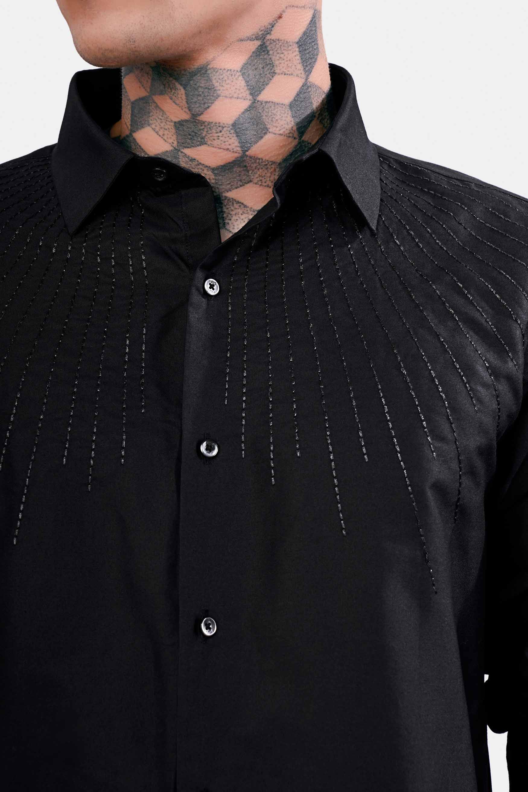 Black designer deals shirt mens