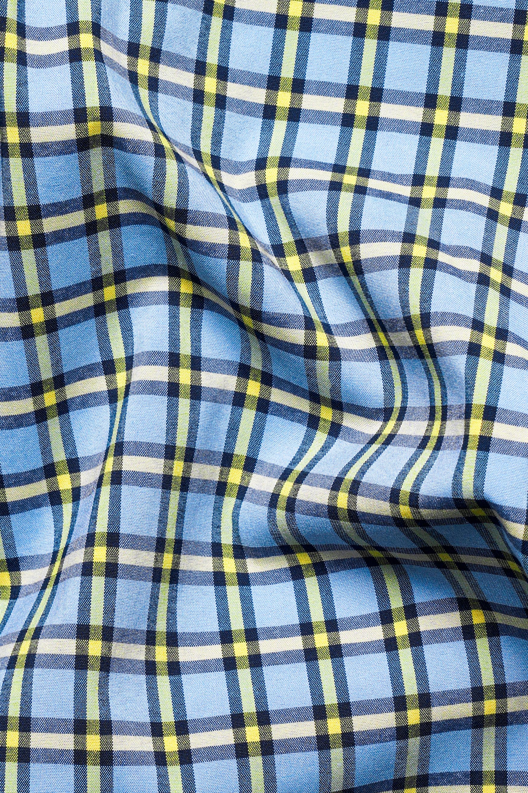 Jordy Blue and Jasmine Yellow Checkered Premium Cotton Shirt 11680-BLE-38, 11680-BLE-H-38, 11680-BLE-39, 11680-BLE-H-39, 11680-BLE-40, 11680-BLE-H-40, 11680-BLE-42, 11680-BLE-H-42, 11680-BLE-44, 11680-BLE-H-44, 11680-BLE-46, 11680-BLE-H-46, 11680-BLE-48, 11680-BLE-H-48, 11680-BLE-50, 11680-BLE-H-50, 11680-BLE-52, 11680-BLE-H-52