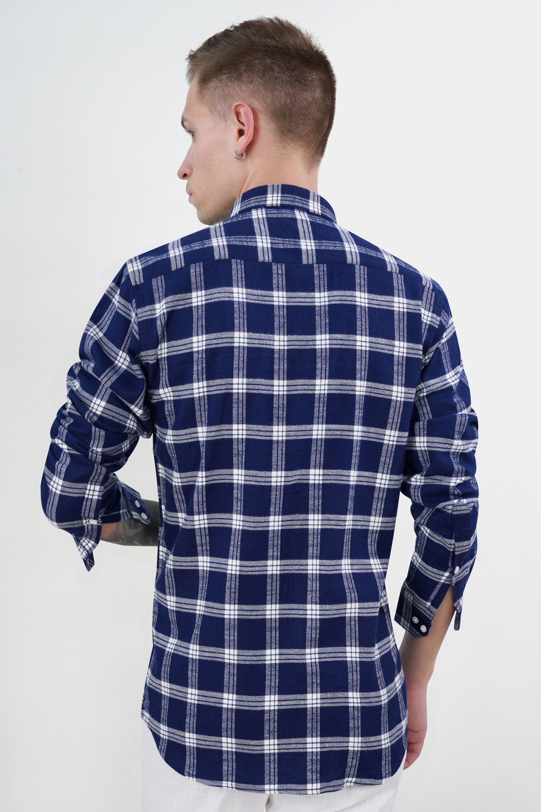 Stratos Blue and White Plaid Flannel Overshirt 11691-FP-38, 11691-FP-H-38, 11691-FP-39, 11691-FP-H-39, 11691-FP-40, 11691-FP-H-40, 11691-FP-42, 11691-FP-H-42, 11691-FP-44, 11691-FP-H-44, 11691-FP-46, 11691-FP-H-46, 11691-FP-48, 11691-FP-H-48, 11691-FP-50, 11691-FP-H-50, 11691-FP-52, 11691-FP-H-52