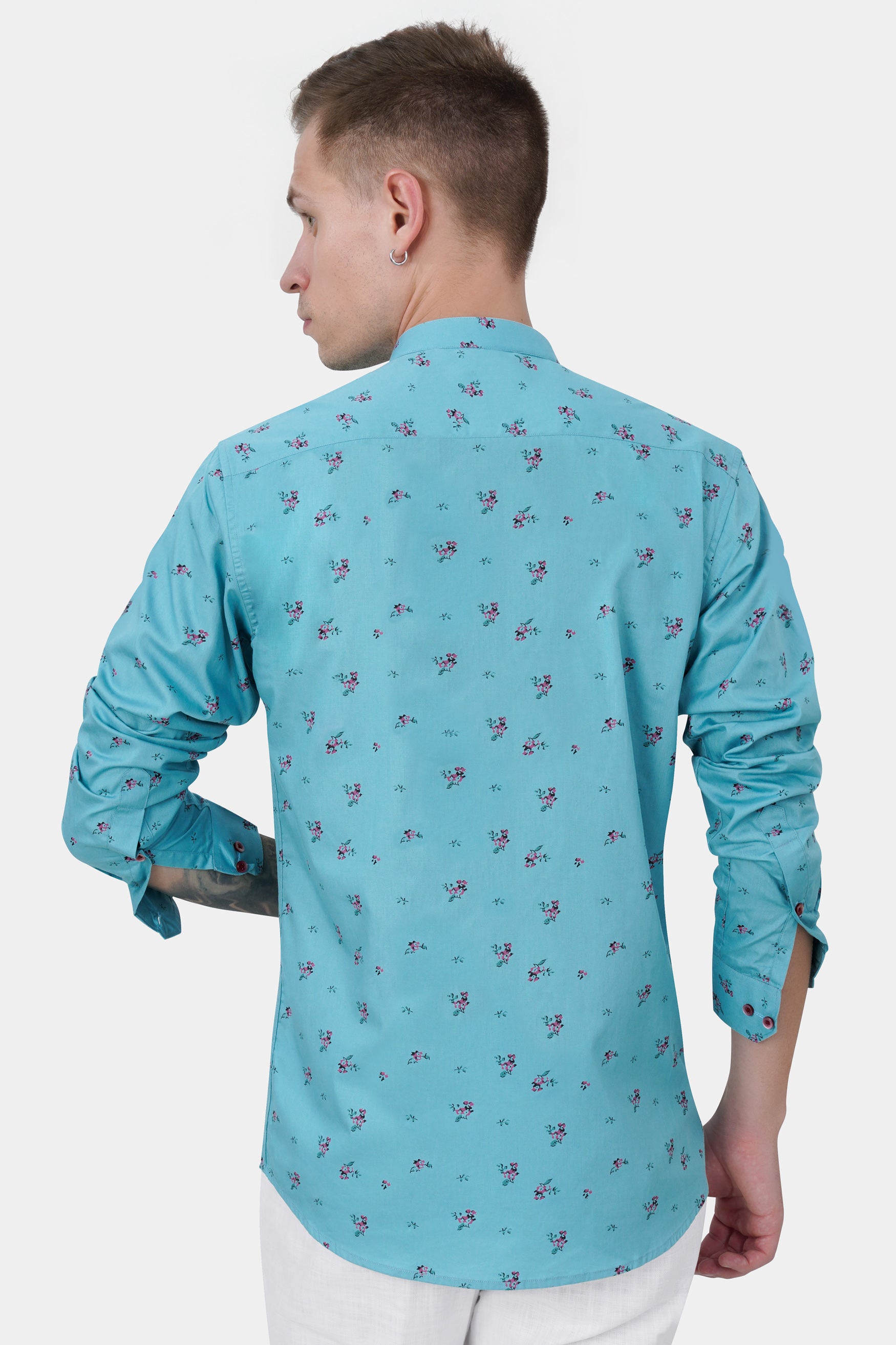 H and outlet m blue shirt