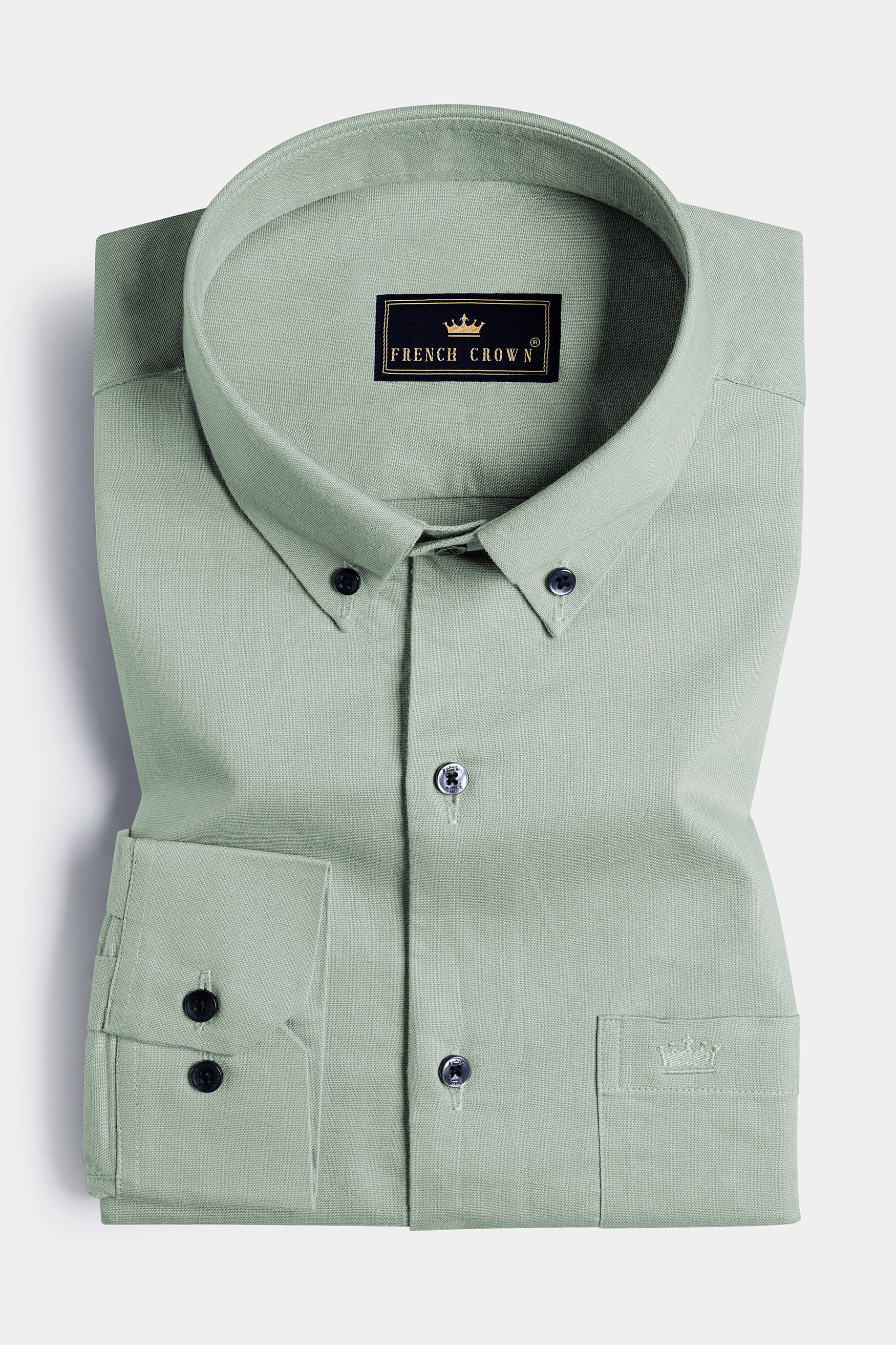 Nickel Green Royal Oxford Button Down Shirt