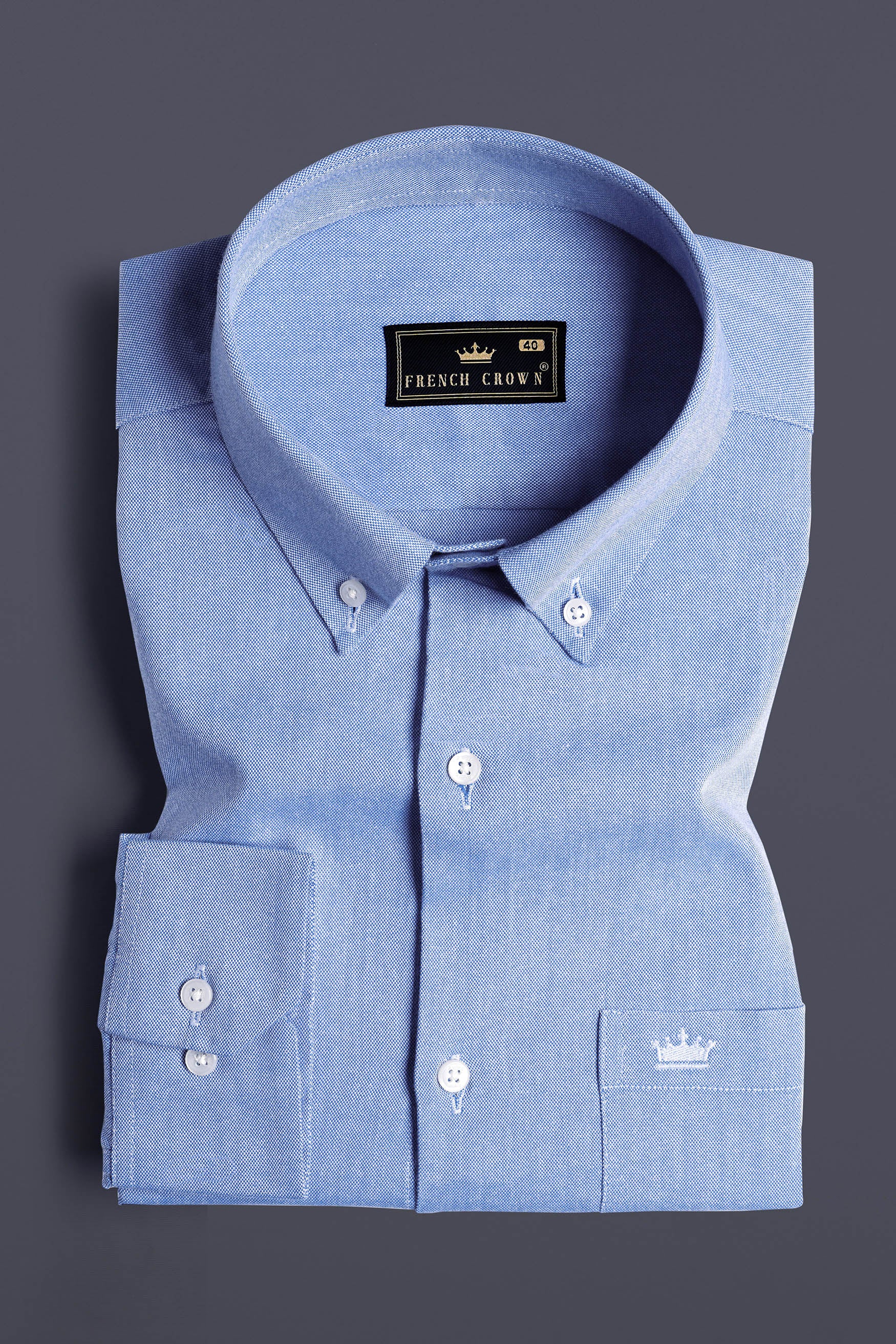 Glacier Blue Royal Oxford Button Down Shirt