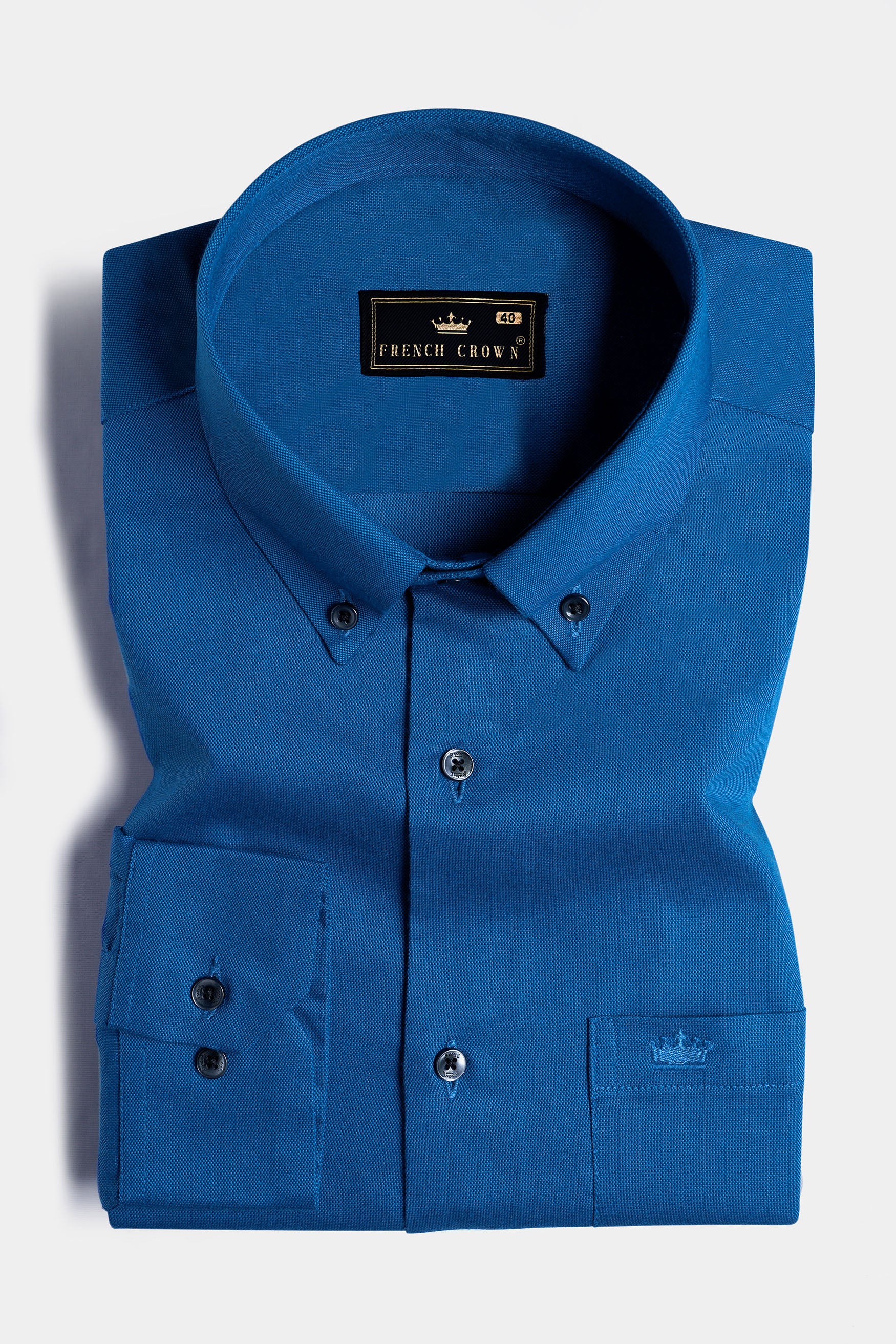 Cobalt Blue Royal Oxford Button Down Shirt