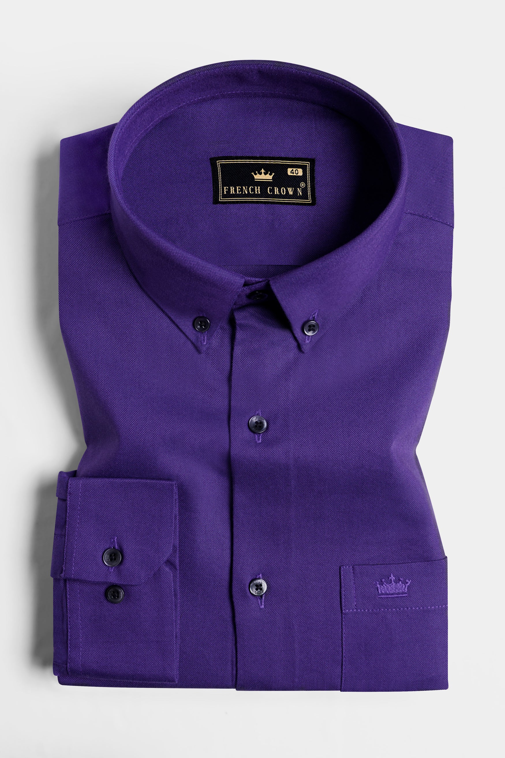 Meteorite Purple Royal Oxford Button Down Shirt