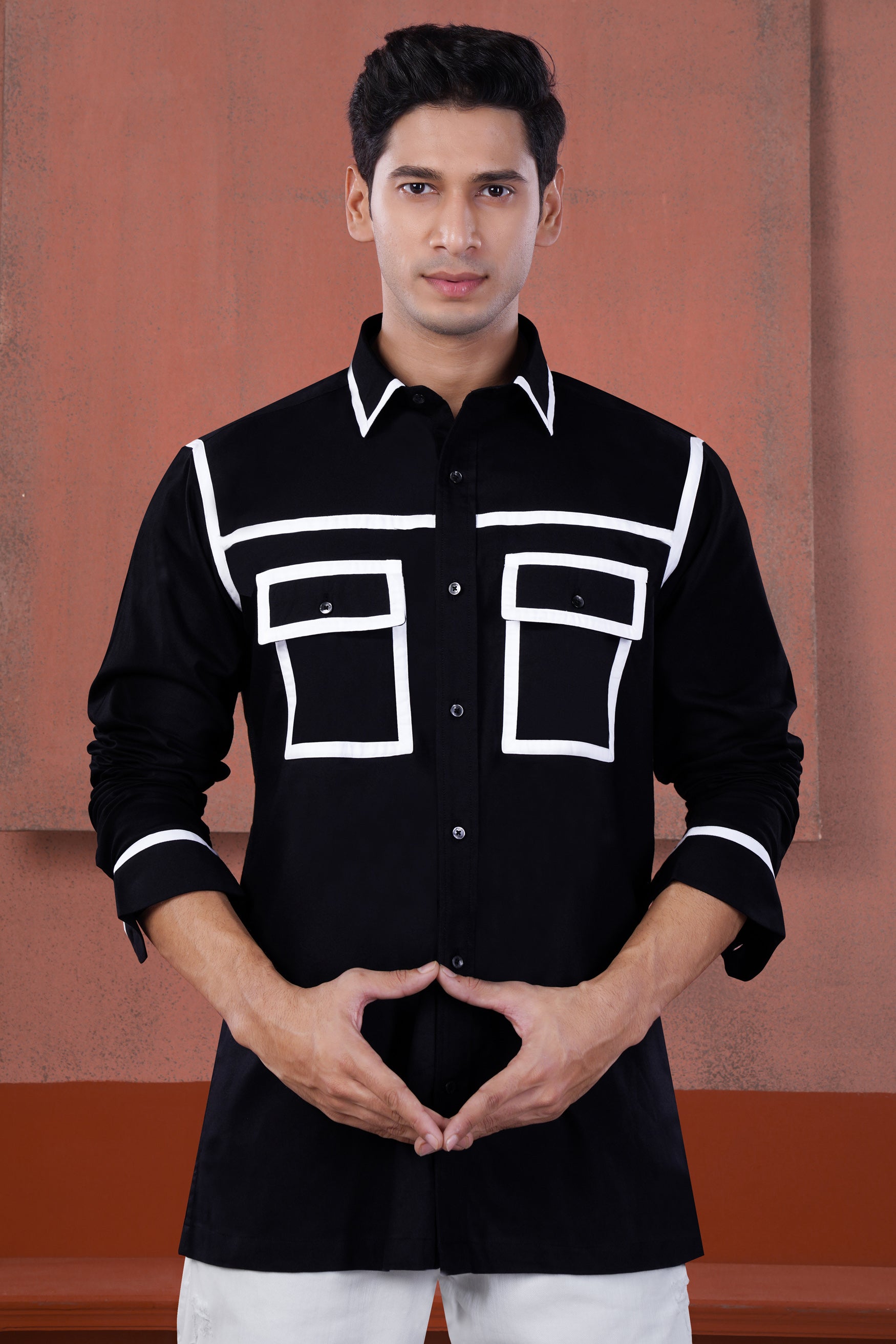 Jade Black with White Borders Royal Oxford Designer Shirt 11925-BLK-P490-38, 11925-BLK-P490-H-38, 11925-BLK-P490-39, 11925-BLK-P490-H-39, 11925-BLK-P490-40, 11925-BLK-P490-H-40, 11925-BLK-P490-42, 11925-BLK-P490-H-42, 11925-BLK-P490-44, 11925-BLK-P490-H-44, 11925-BLK-P490-46, 11925-BLK-P490-H-46, 11925-BLK-P490-48, 11925-BLK-P490-H-48, 11925-BLK-P490-50, 11925-BLK-P490-H-50, 11925-BLK-P490-52, 11925-BLK-P490-H-52