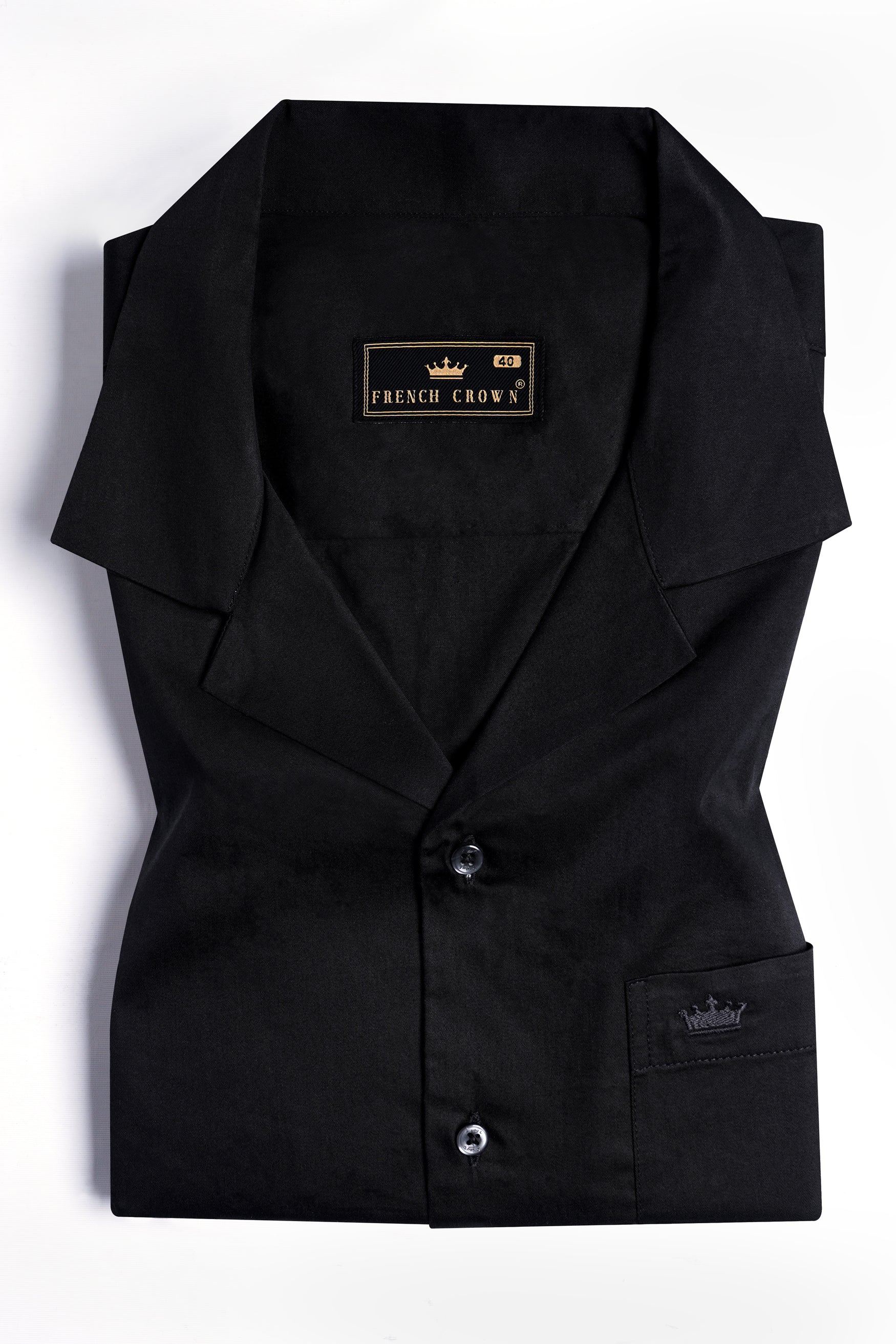 Jade Black Premium Cotton Half Sleeved Shirt 11995-CC-SS-BLK-38, 11995-CC-SS-BLK-39, 11995-CC-SS-BLK-40, 11995-CC-SS-BLK-42, 11995-CC-SS-BLK-44, 11995-CC-SS-BLK-46, 11995-CC-SS-BLK-48, 11995-CC-SS-BLK-50, 11995-CC-SS-BLK-52