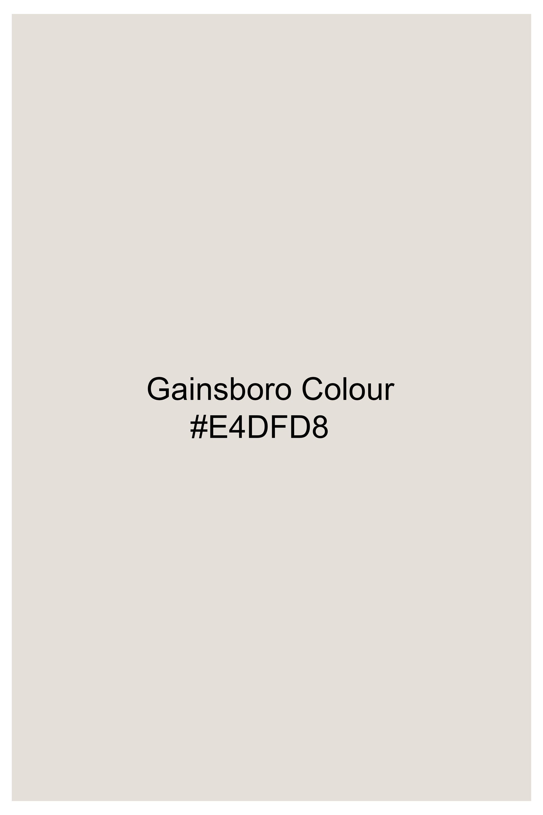 Gainsboro Cream Premium Cotton Designer Jacket