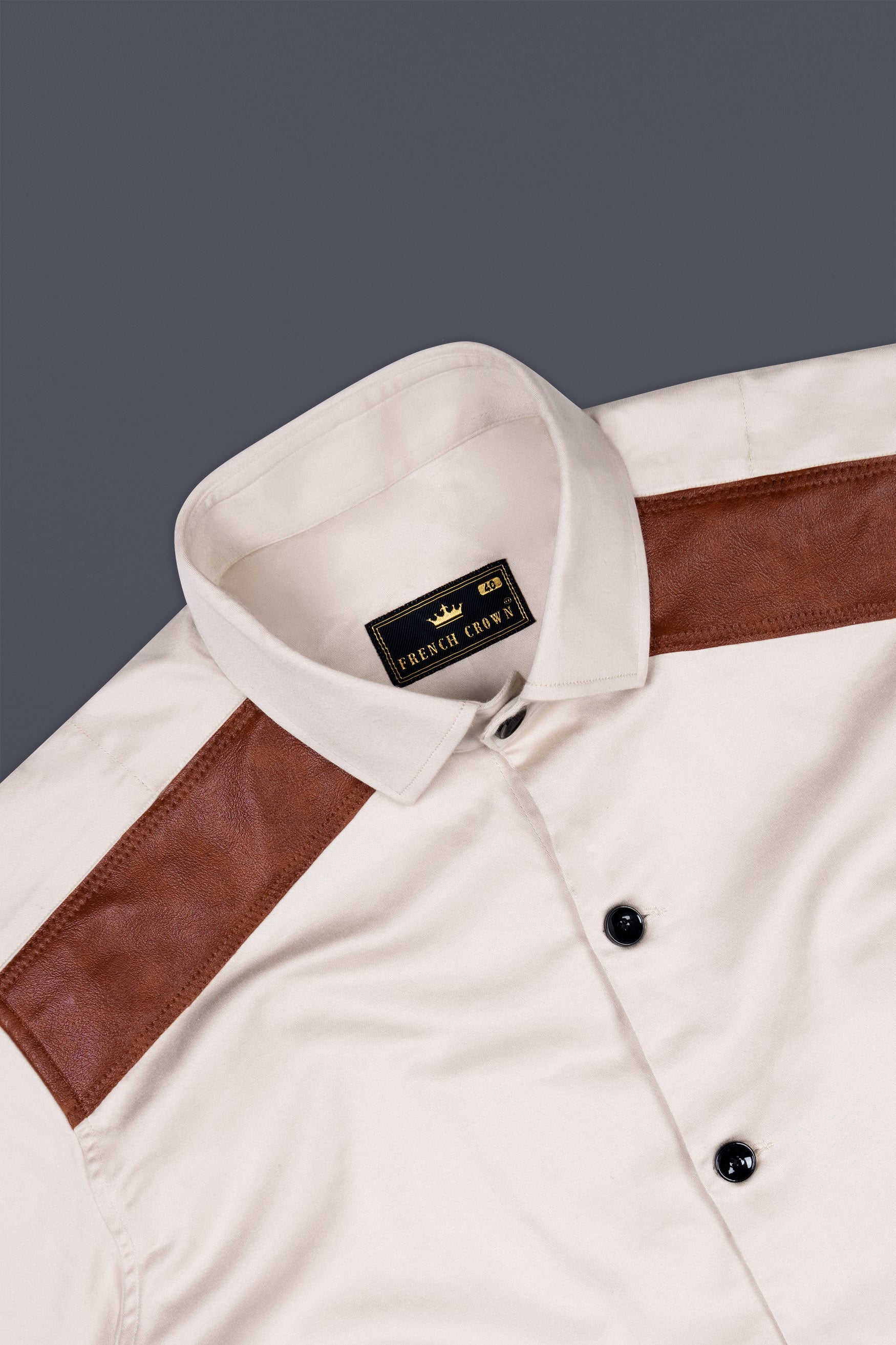 Gainsboro Cream Premium Cotton Designer Jacket