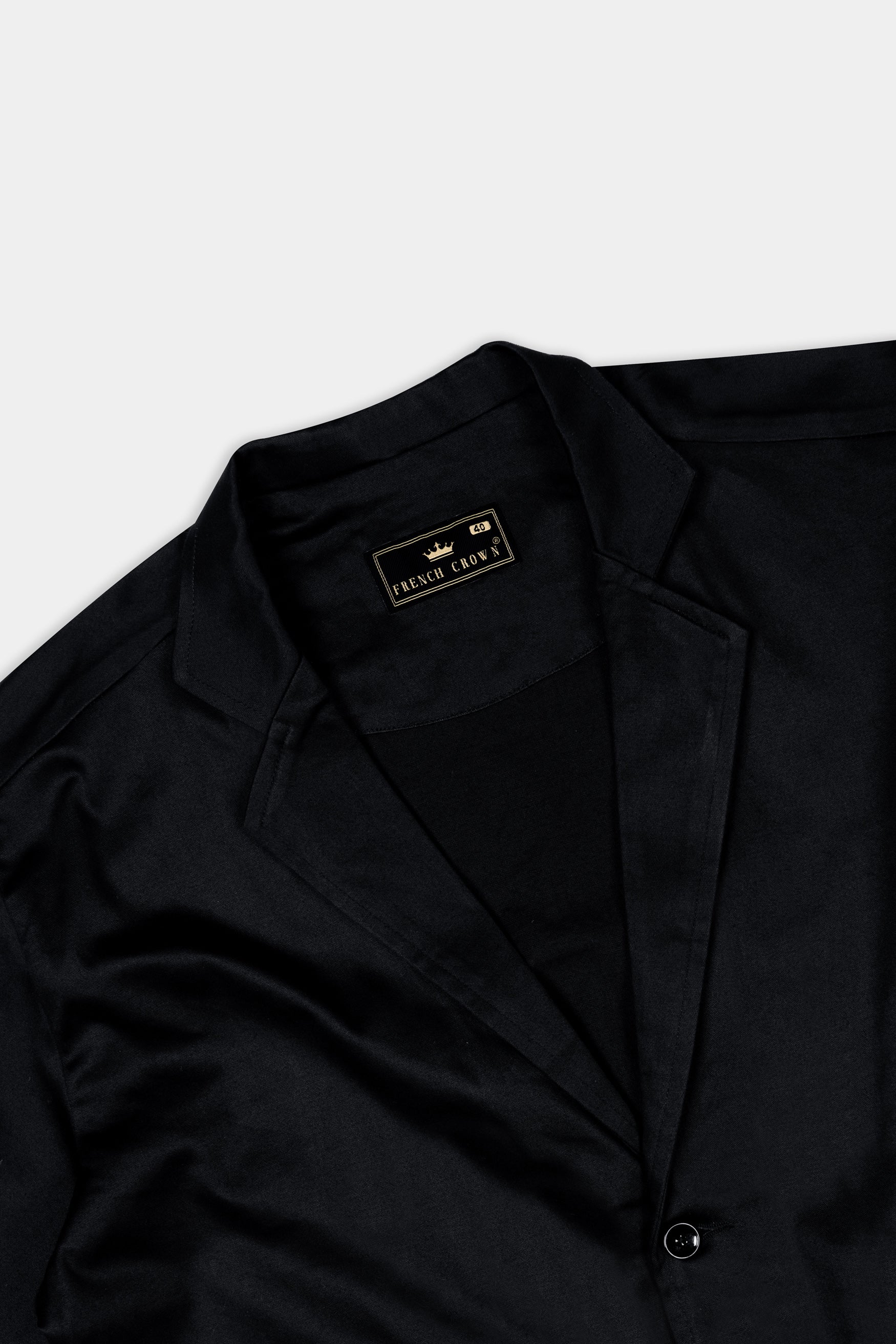 Vulcan Black Premium Cotton Designer Jacket