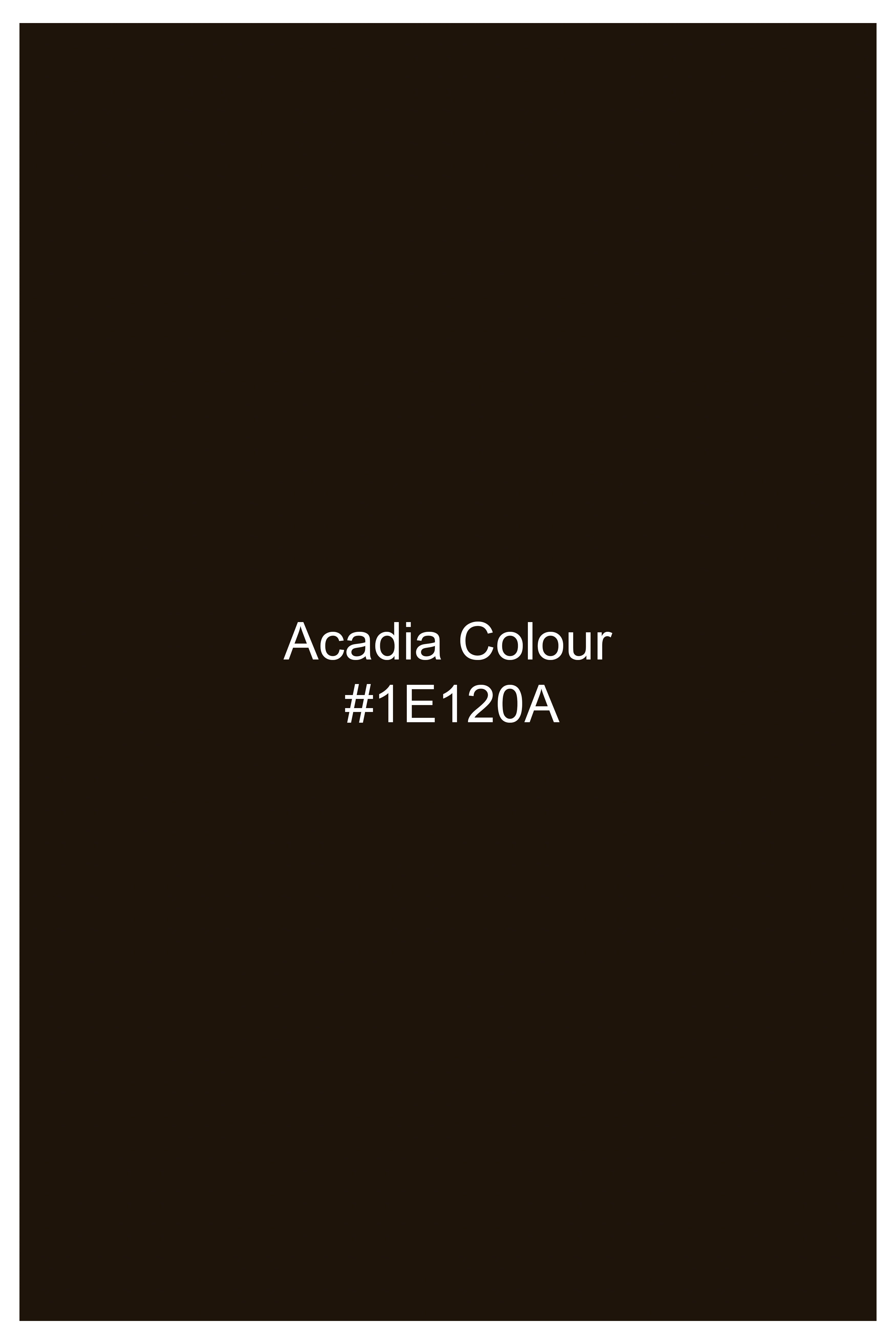 Acadia Brown Premium Cotton Designer Jacket