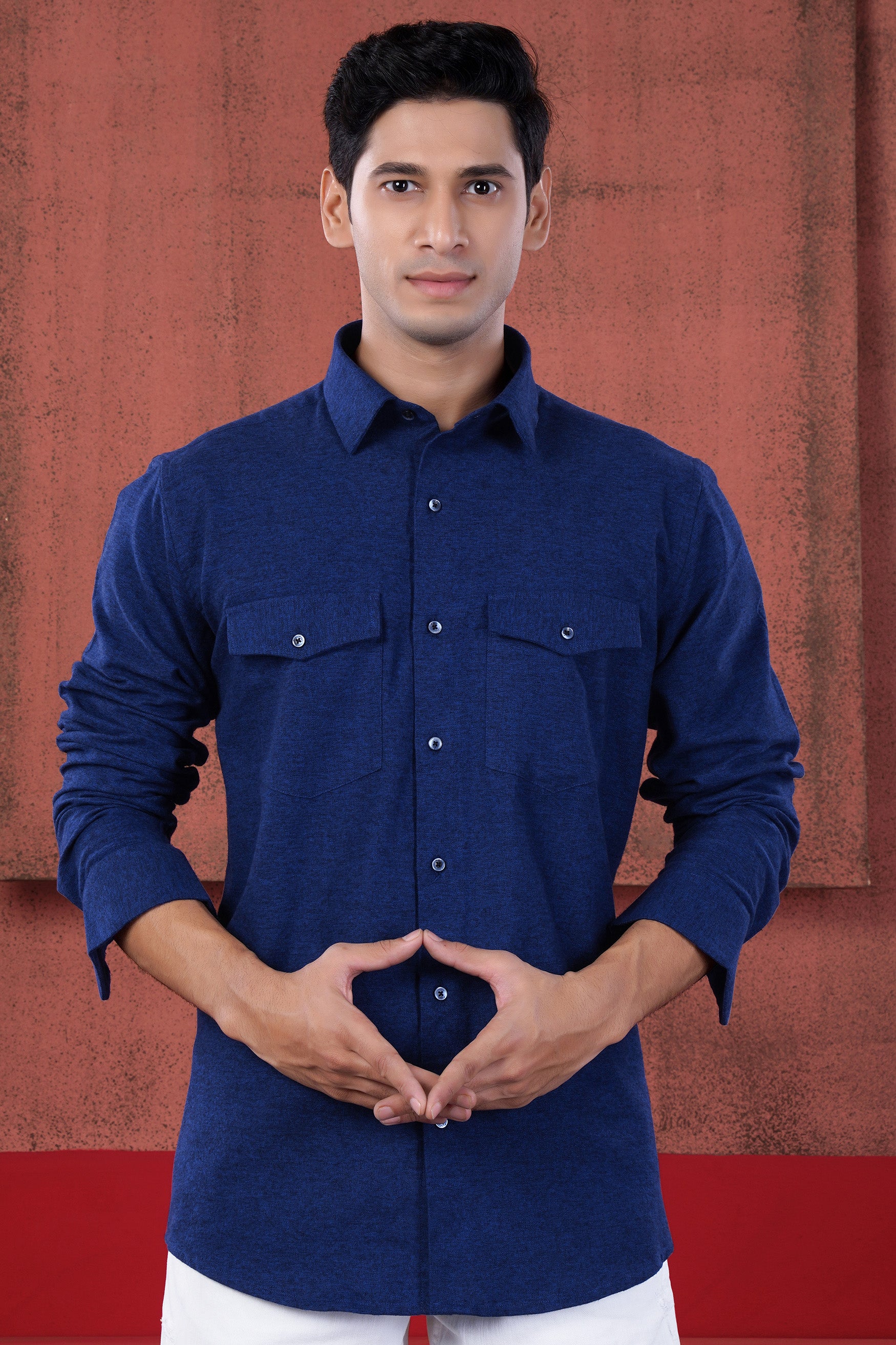 Buy Blue Shirts For Men In India Online - French Crown