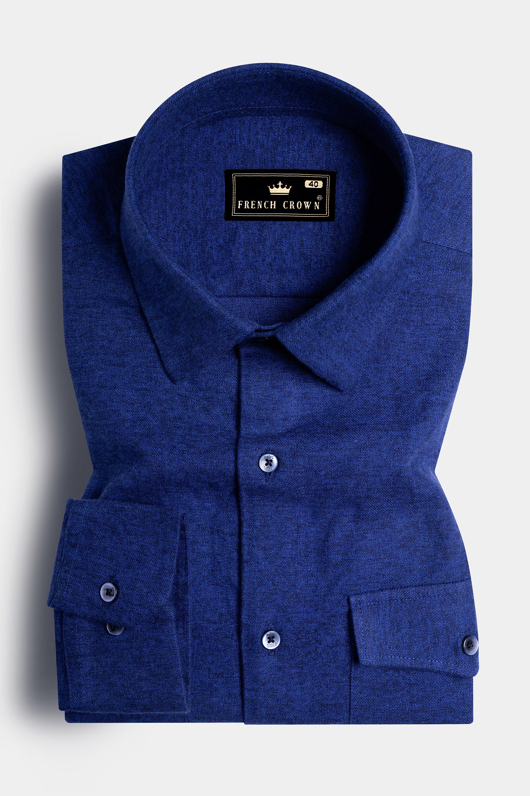 Downriver Blue Flannel Designer Overshirt/Shacket