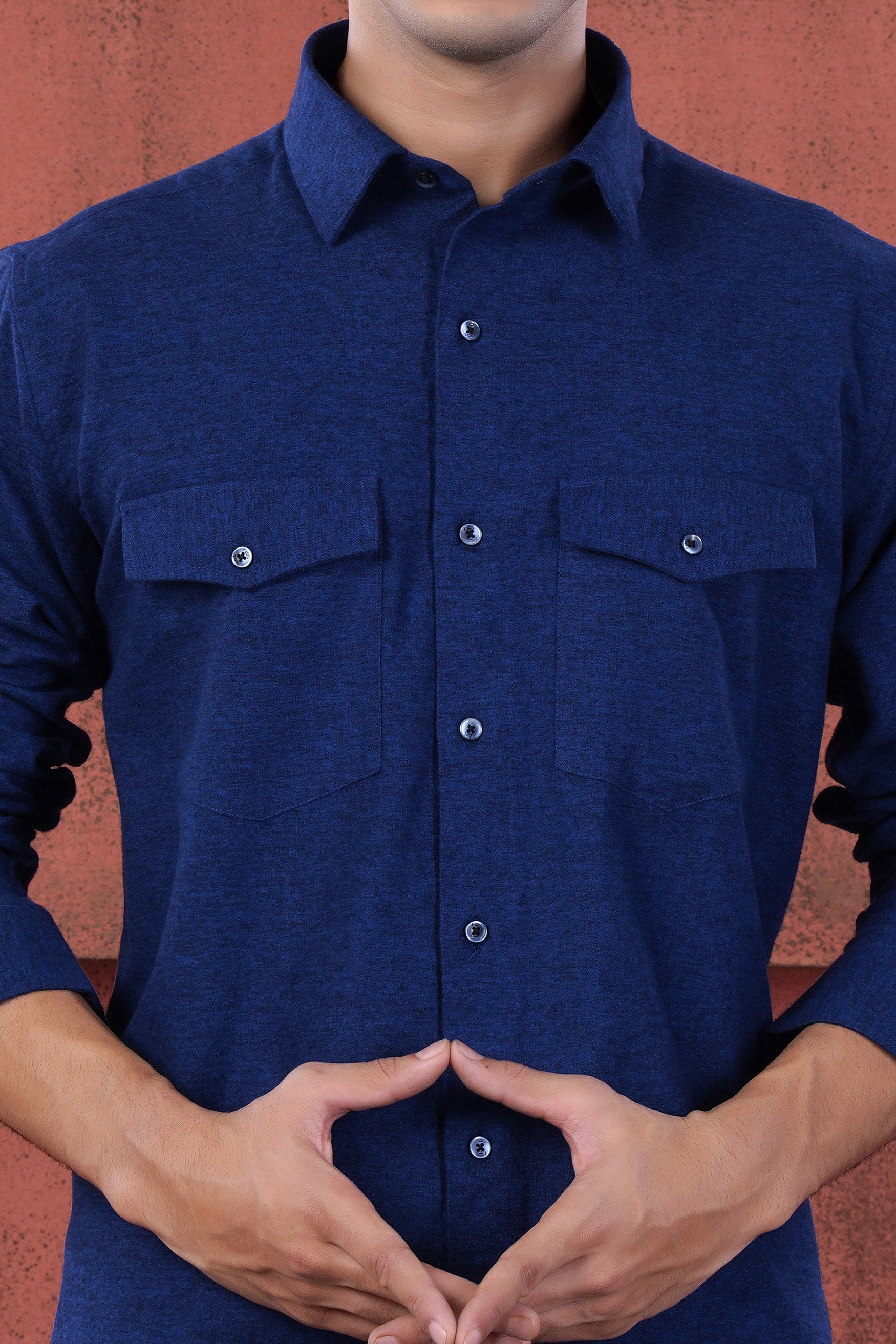 Downriver Blue Flannel Designer Overshirt/Shacket